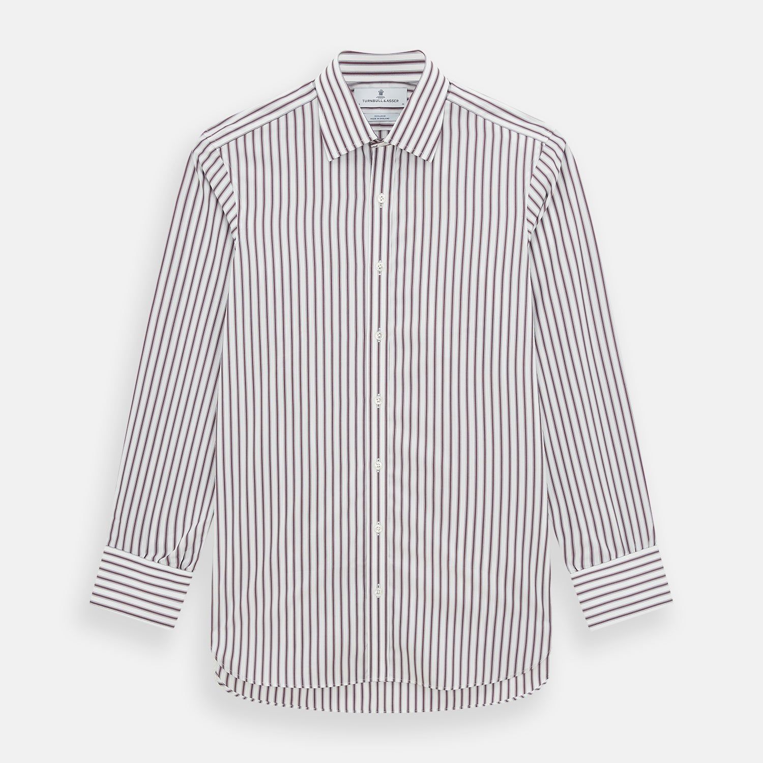 Burgundy Track Stripe Winston Shirt