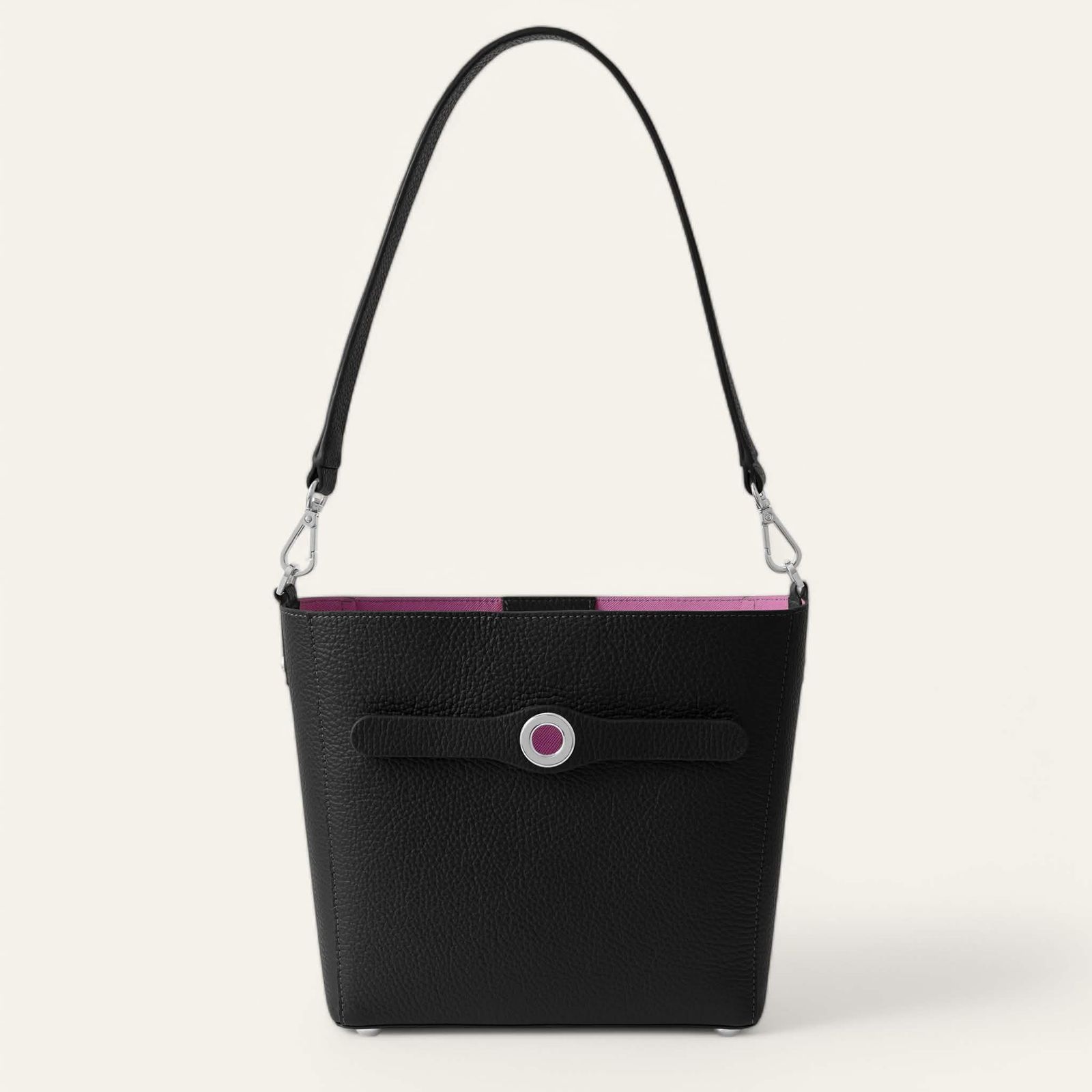 Mini S | Black with Silver hardware