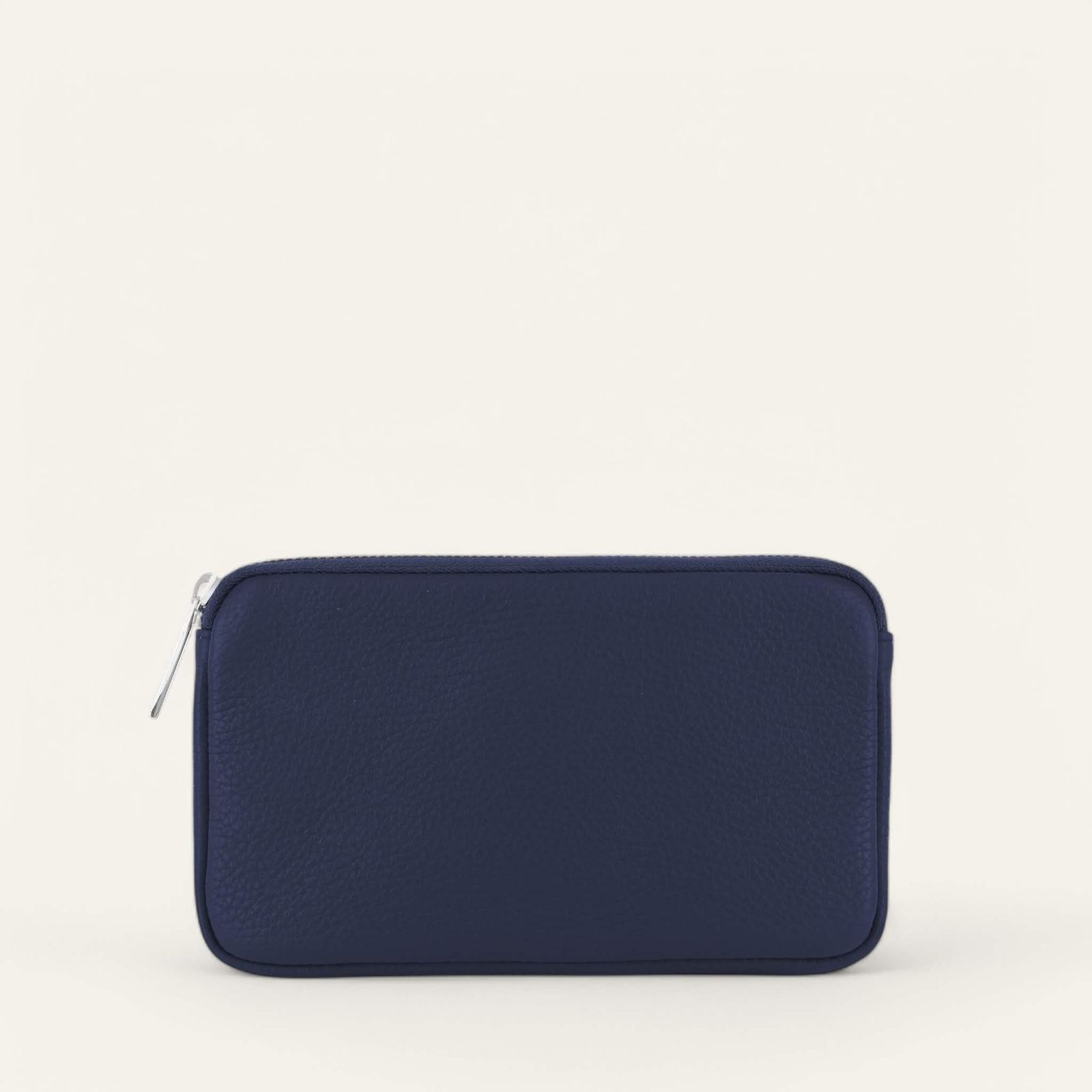 Millie Pouch | Navy with Silver hardware