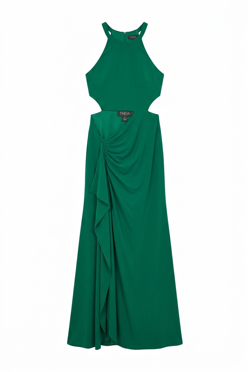 Keira Frill Split Maxi Dress