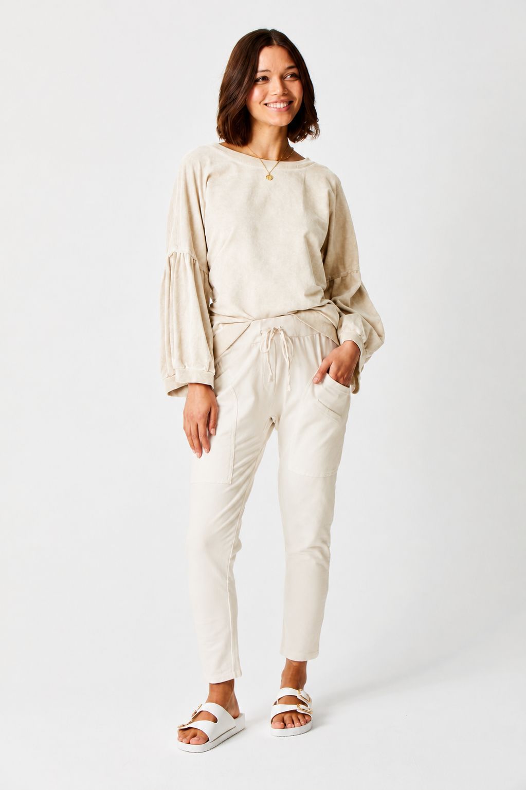 Pennie Washed Joggers with Side Pocket