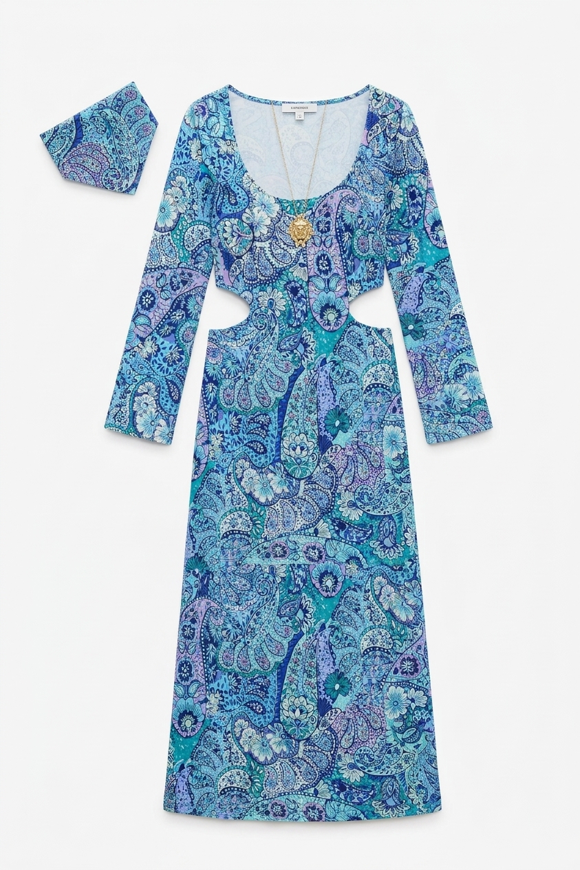 Dulce - Paisley Floral Blue