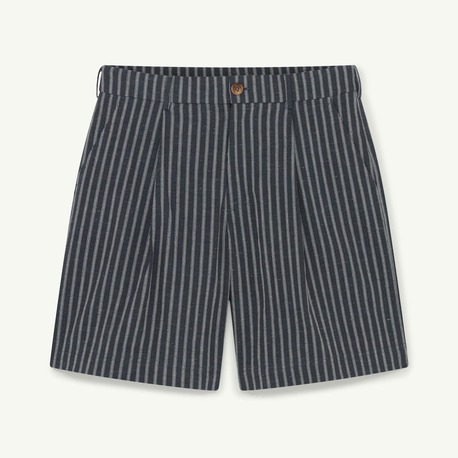 Lineal Cotton Bermuda Short - Navy