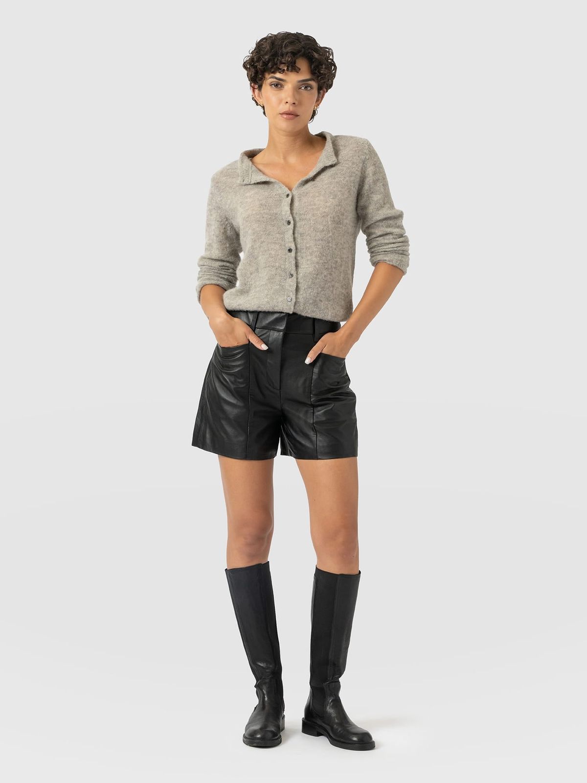 Bonham Leather Short - Black
