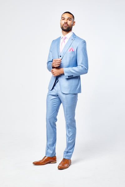 Charles Blue Three Piece Suit