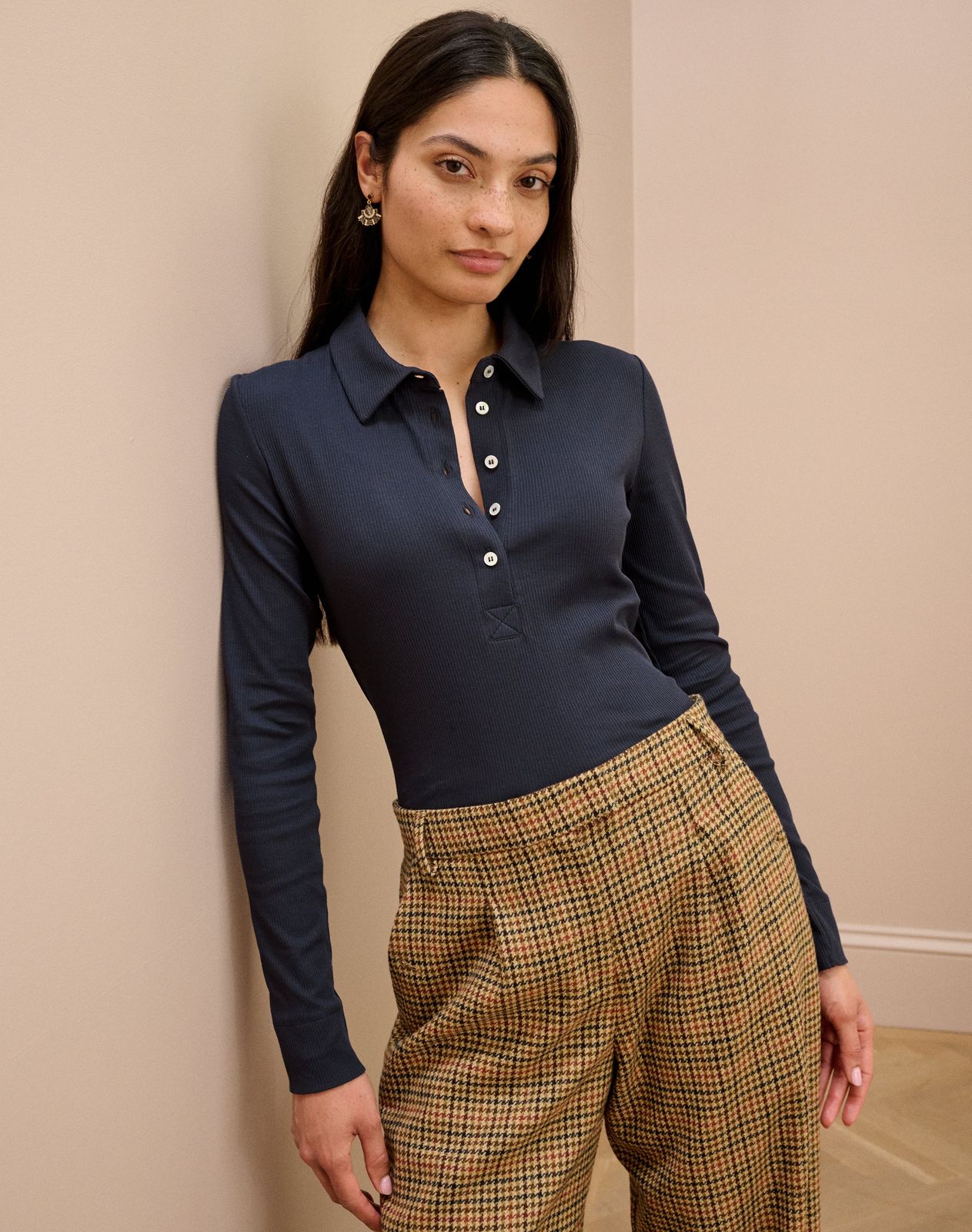 Organic Cotton Ribbed Jersey Shirt