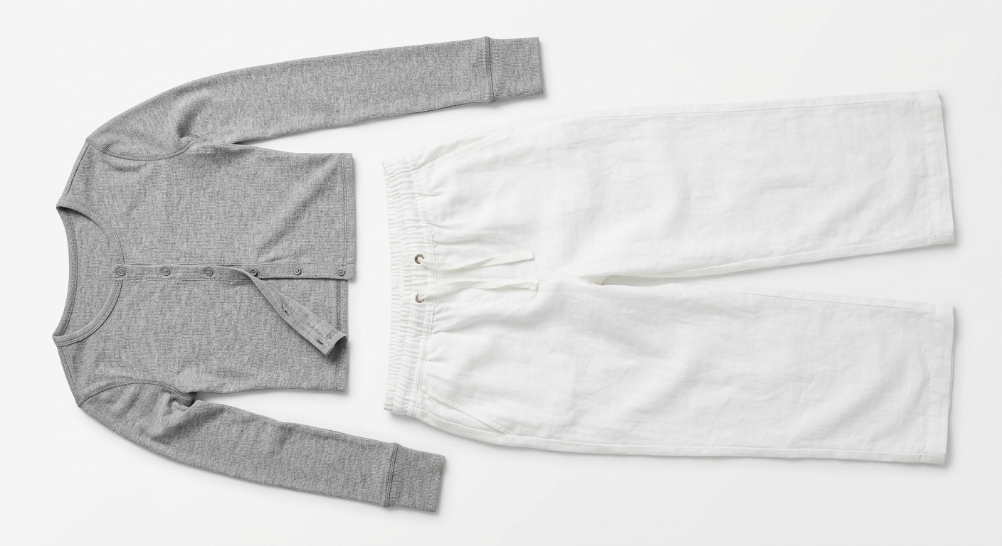 Organic Rib Cardigan