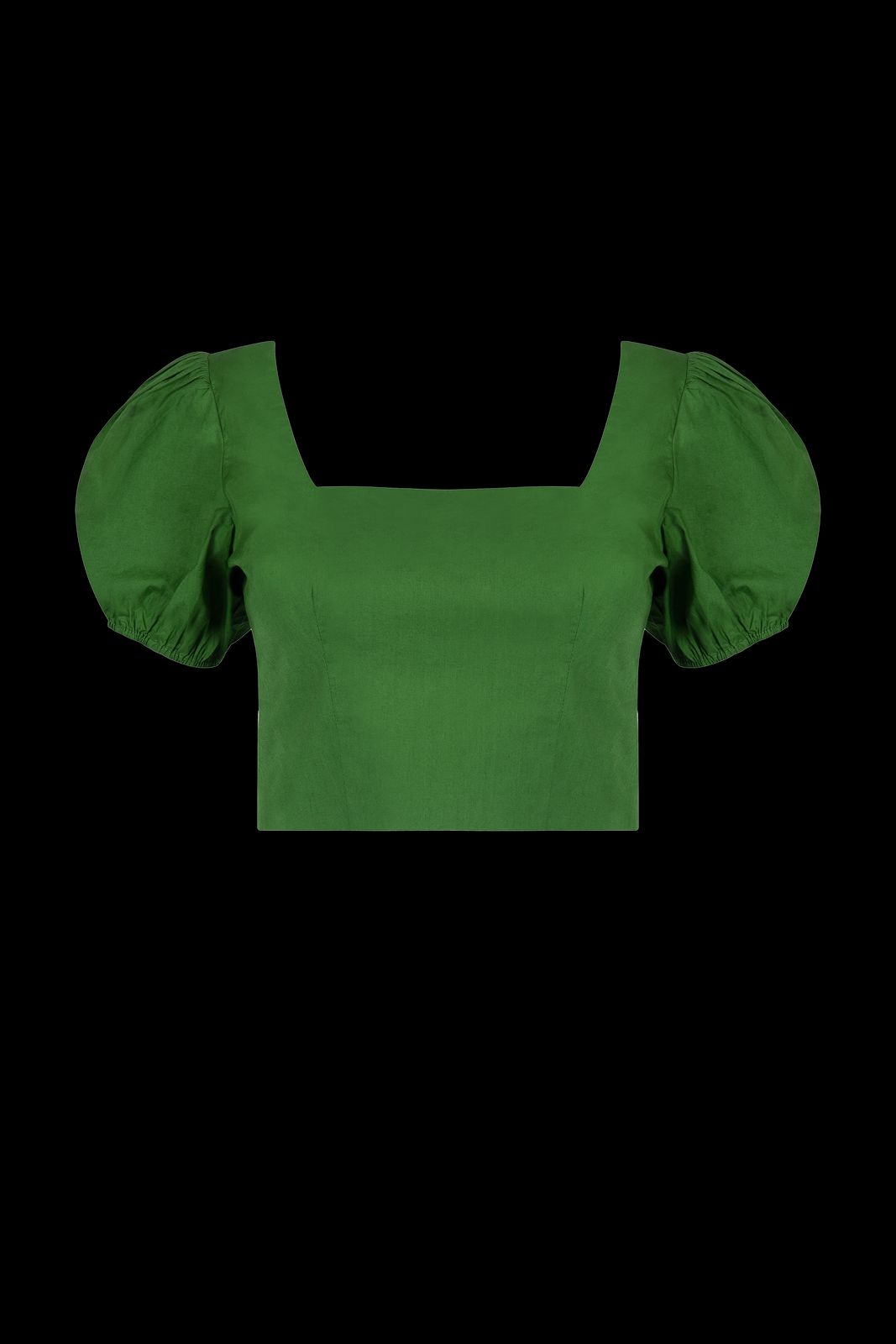 The Organic Cotton Crop Top in Green