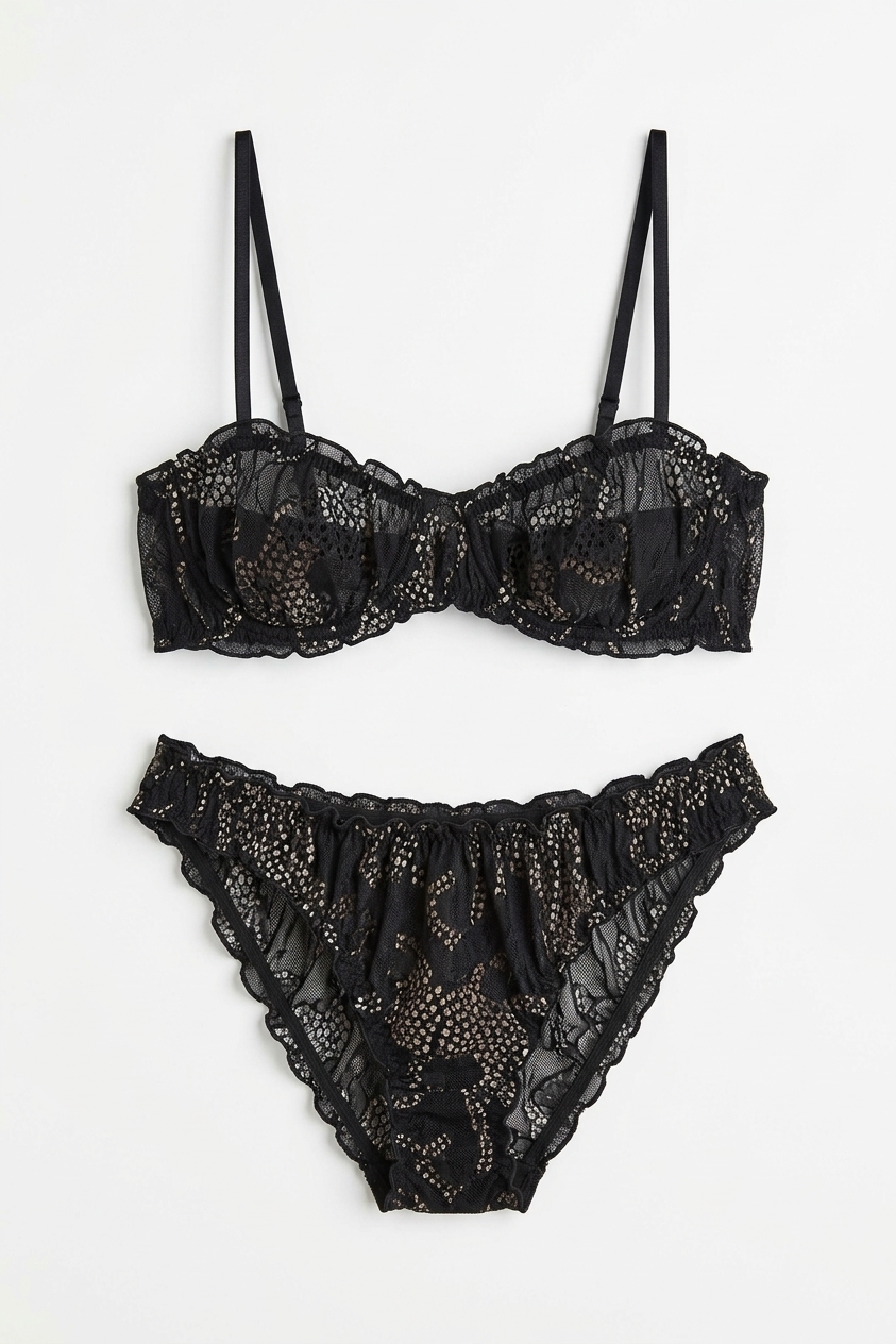 Bralette & Knicker Set Jag Navy