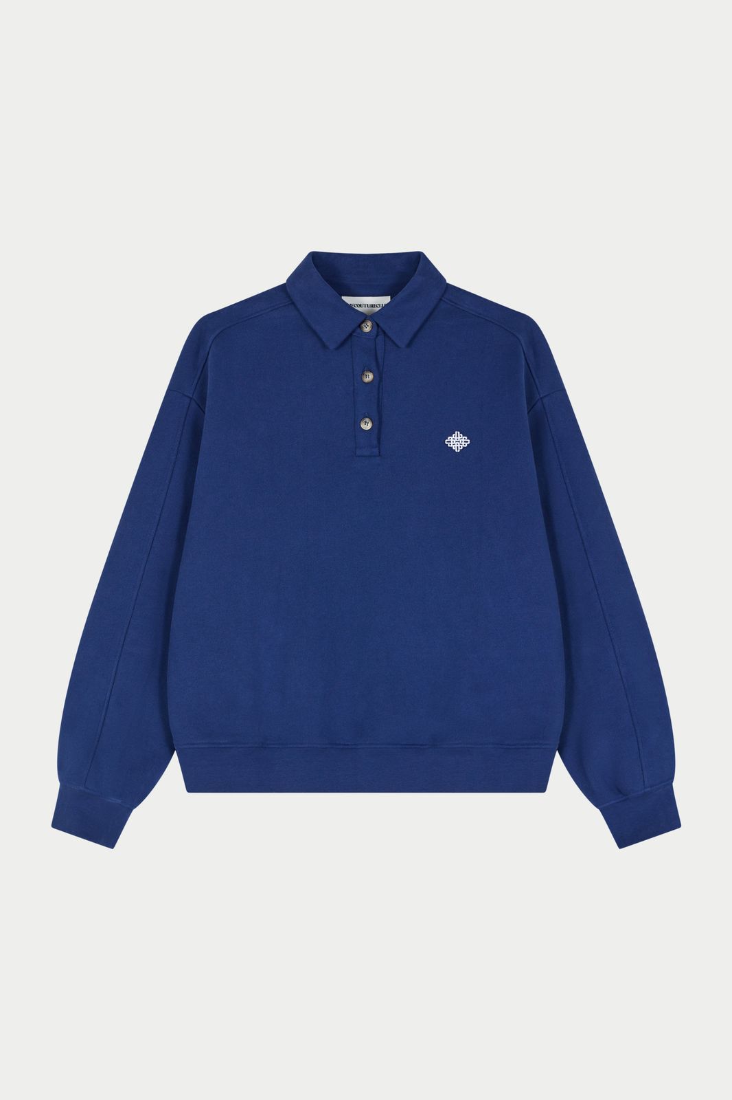 EMBLEM EMBROIDERED RUGBY POLO - DEEP BLUE