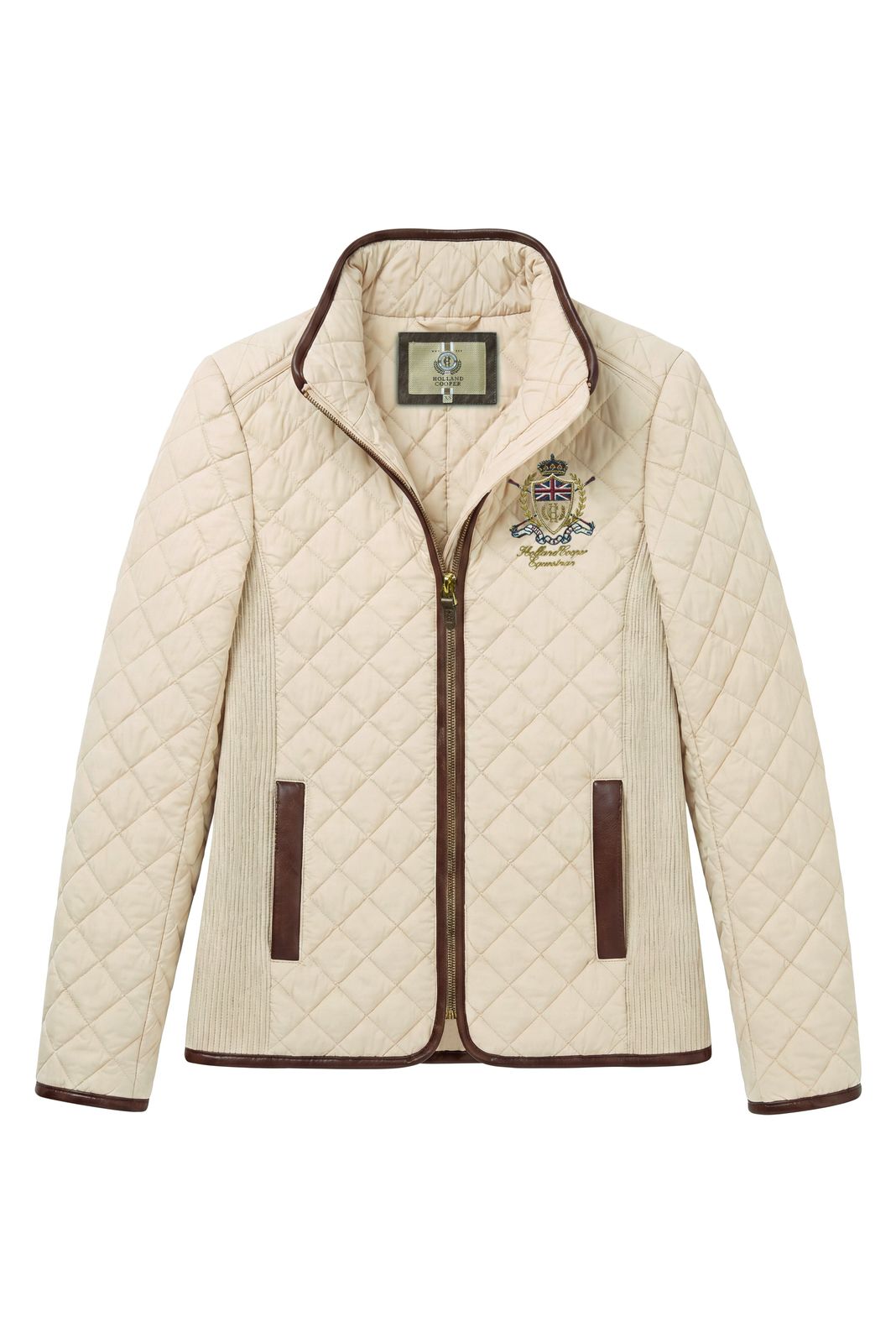 Boughton Diamond Quilt Jacket (stone)