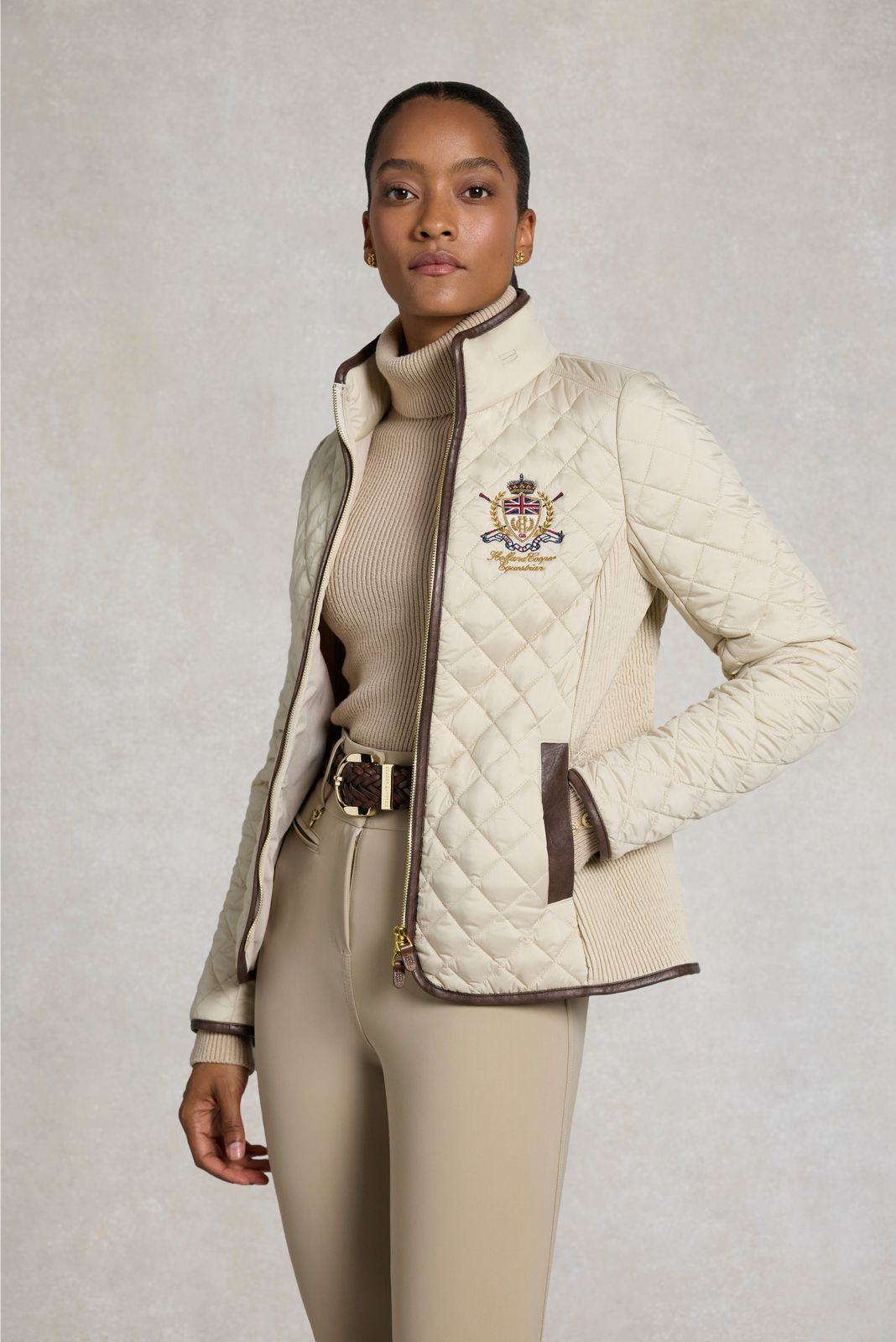 Boughton Diamond Quilt Jacket (Stone)