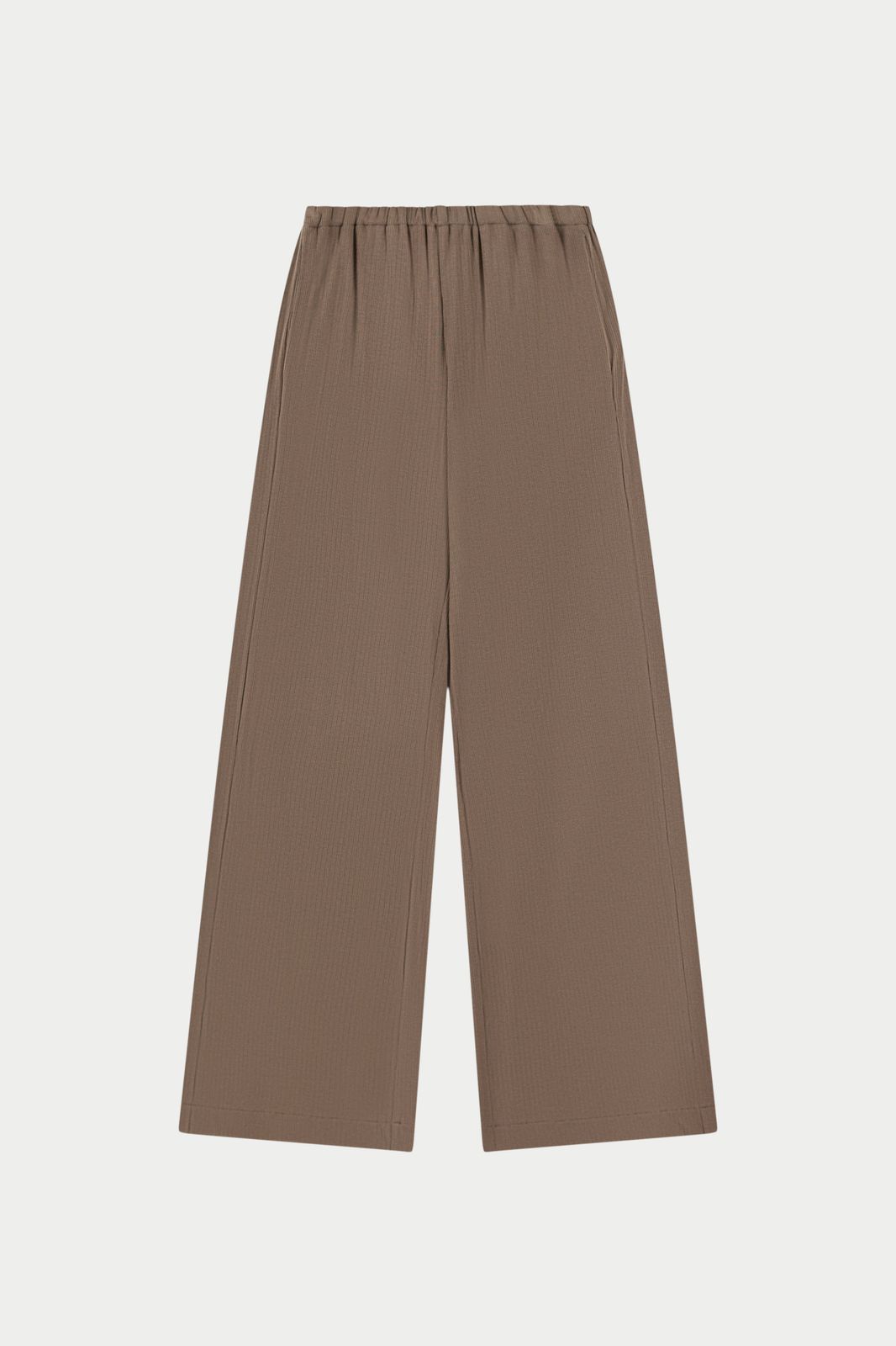 RIBBED TROUSERS - BROWN