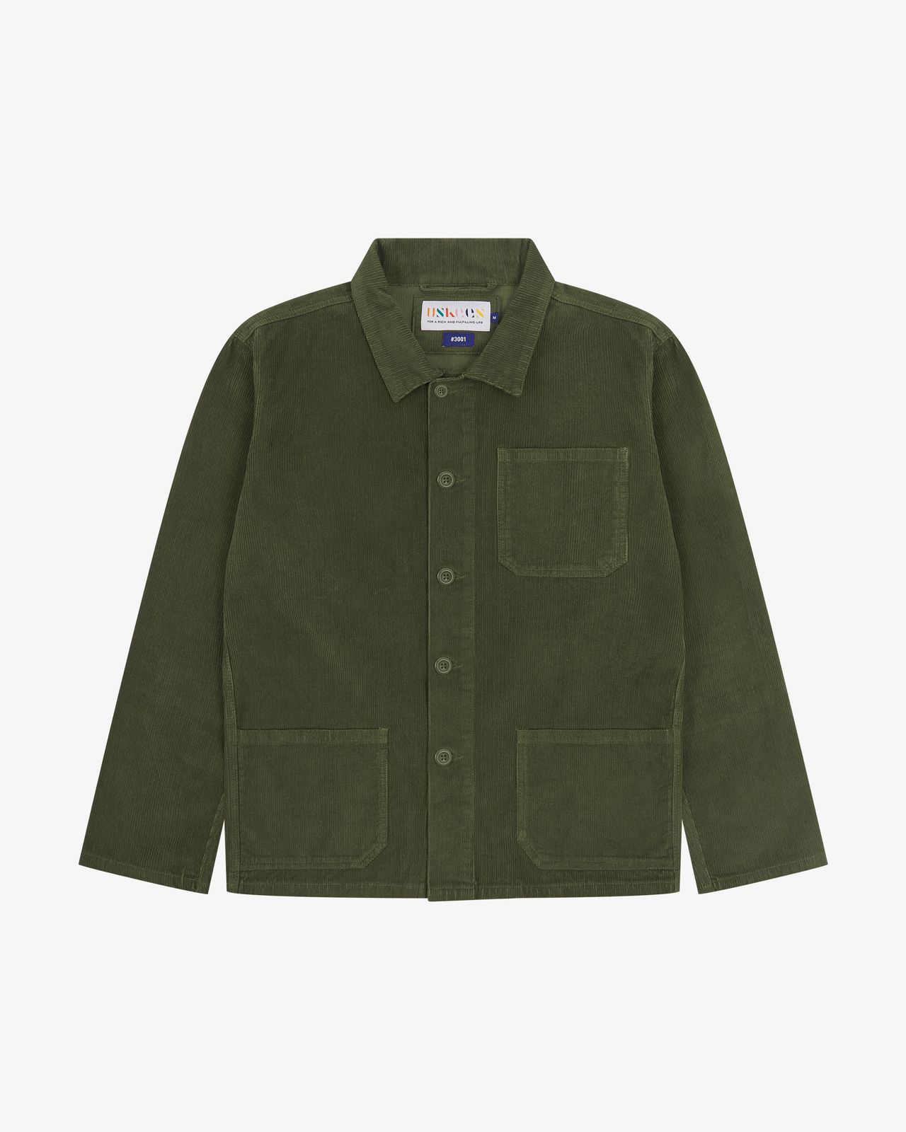 3001 Cord overshirt - vine green