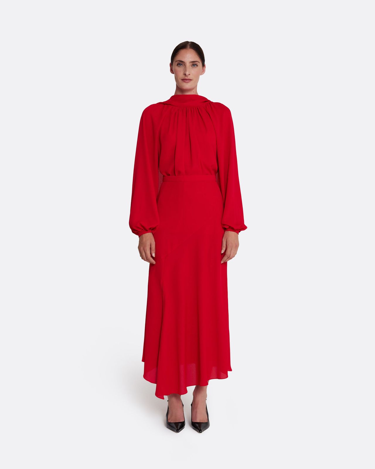 Olimpia Skirt in Azalea Red