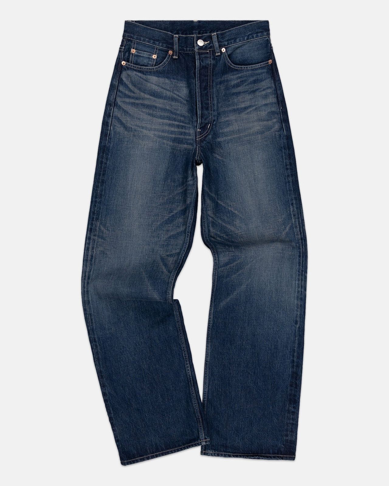 Men's Dawson Denim Wide Leg Fit Jeans Washed Indigo