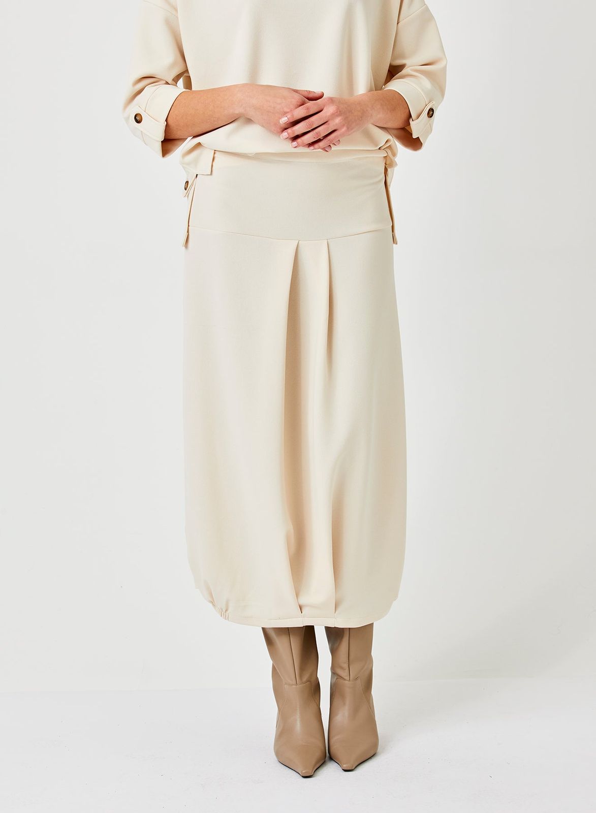 Yadira Scuba Bubble Skirt