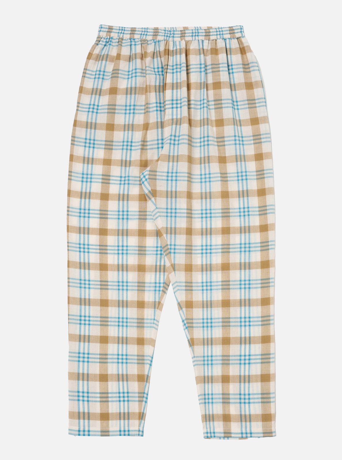 Ecru Madras Check Pyjama Pant