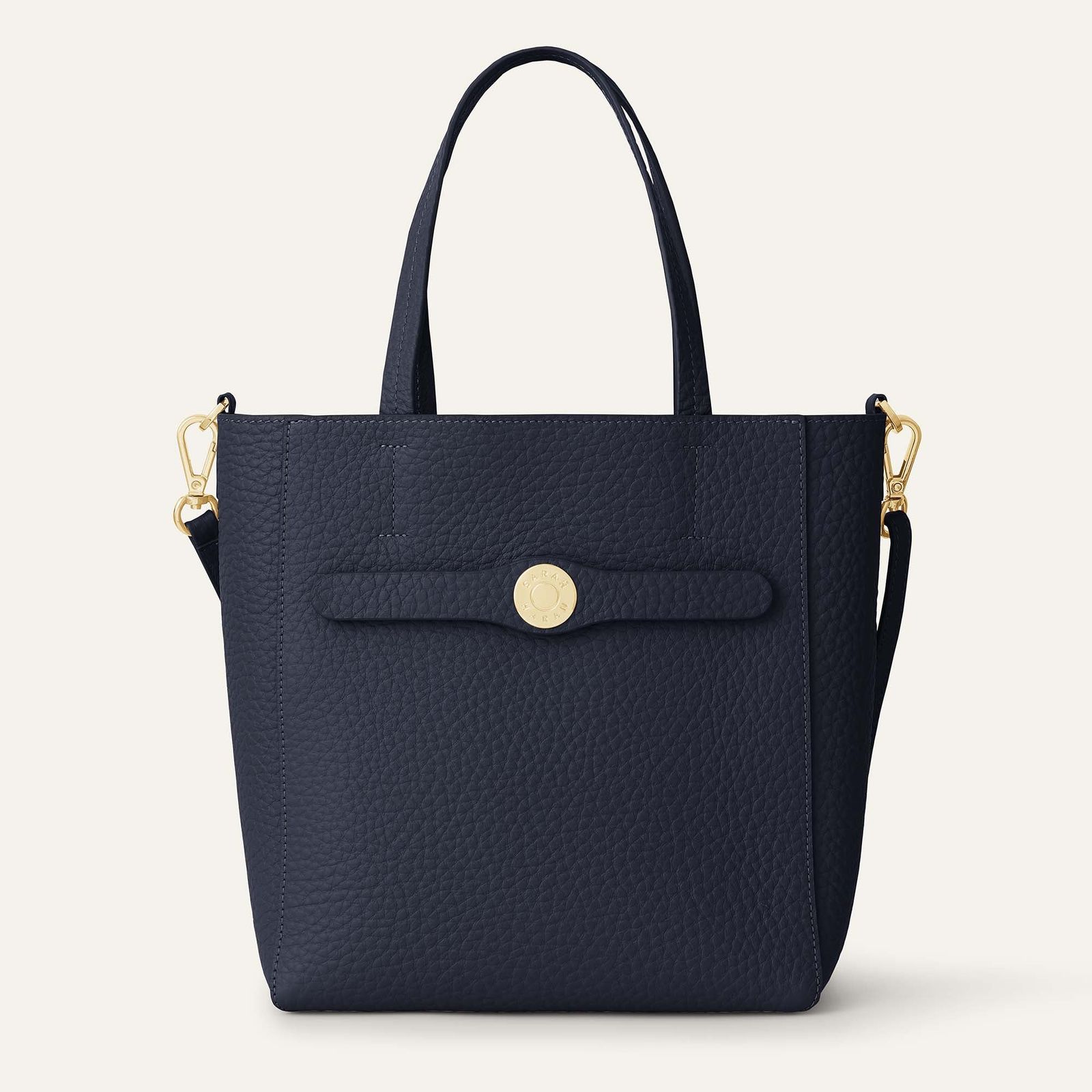 Magnolia | Navy with Gold hardware