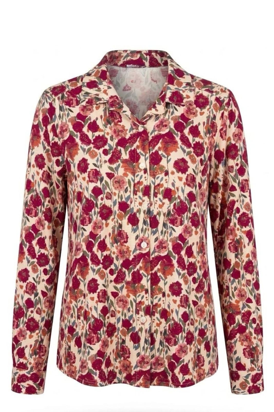 Willow Shirt In Berry Floral