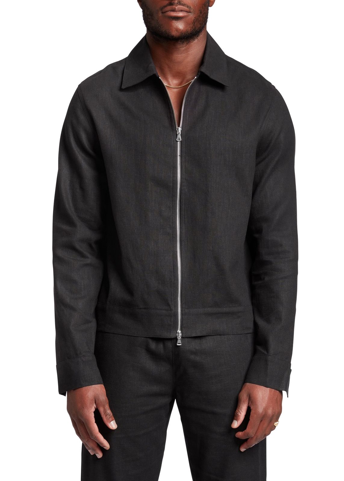 Linen Zip-Up