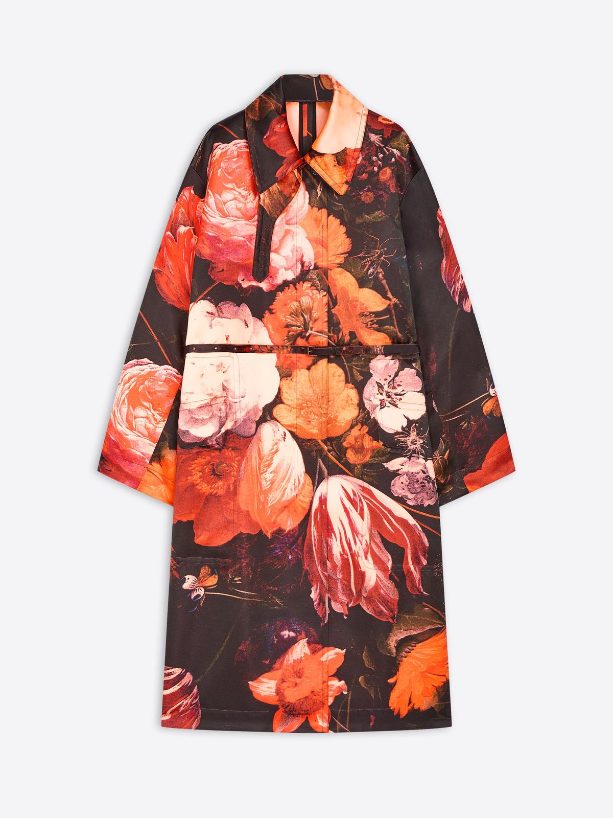 Oversized floral coat