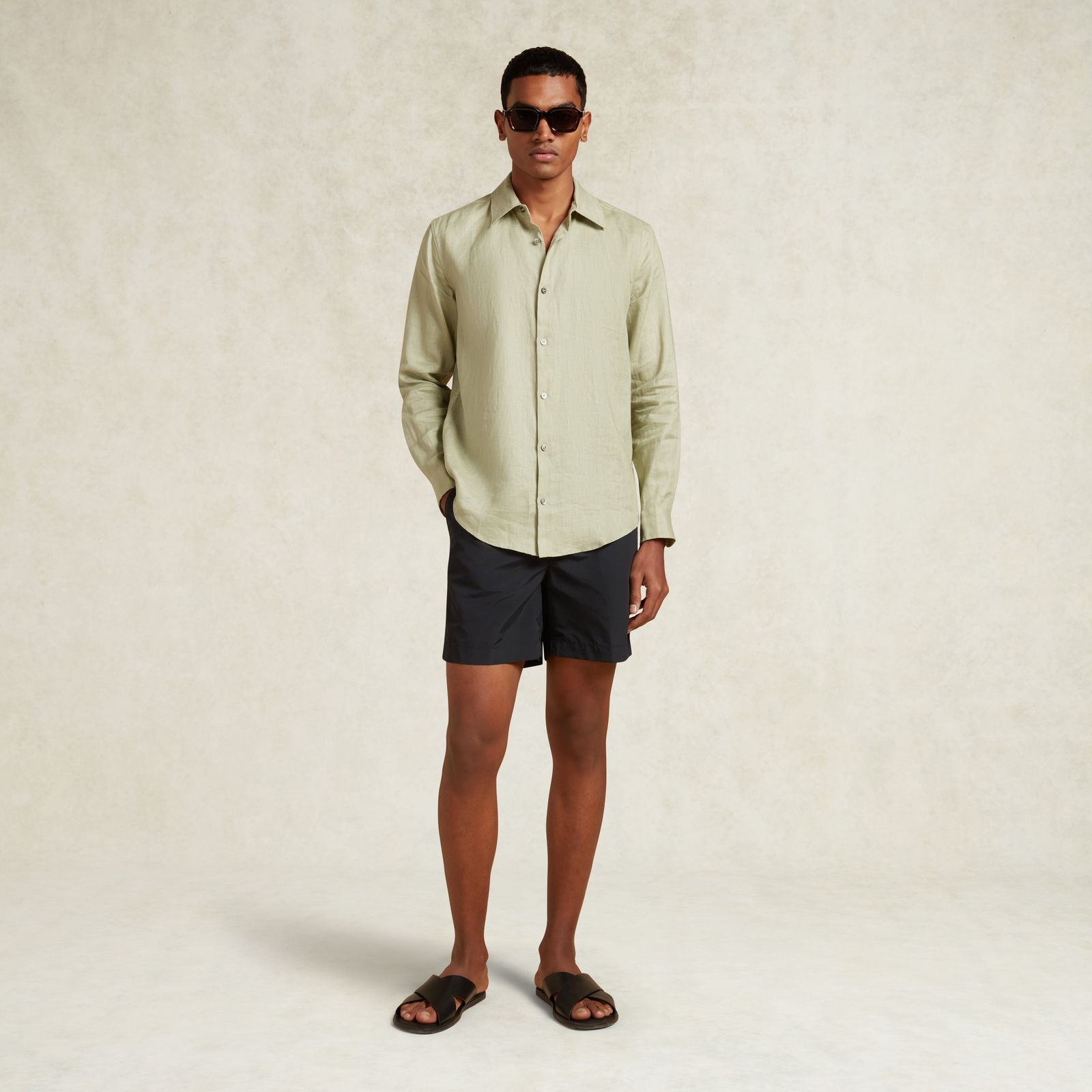 LINEN SHIRT - SAGE