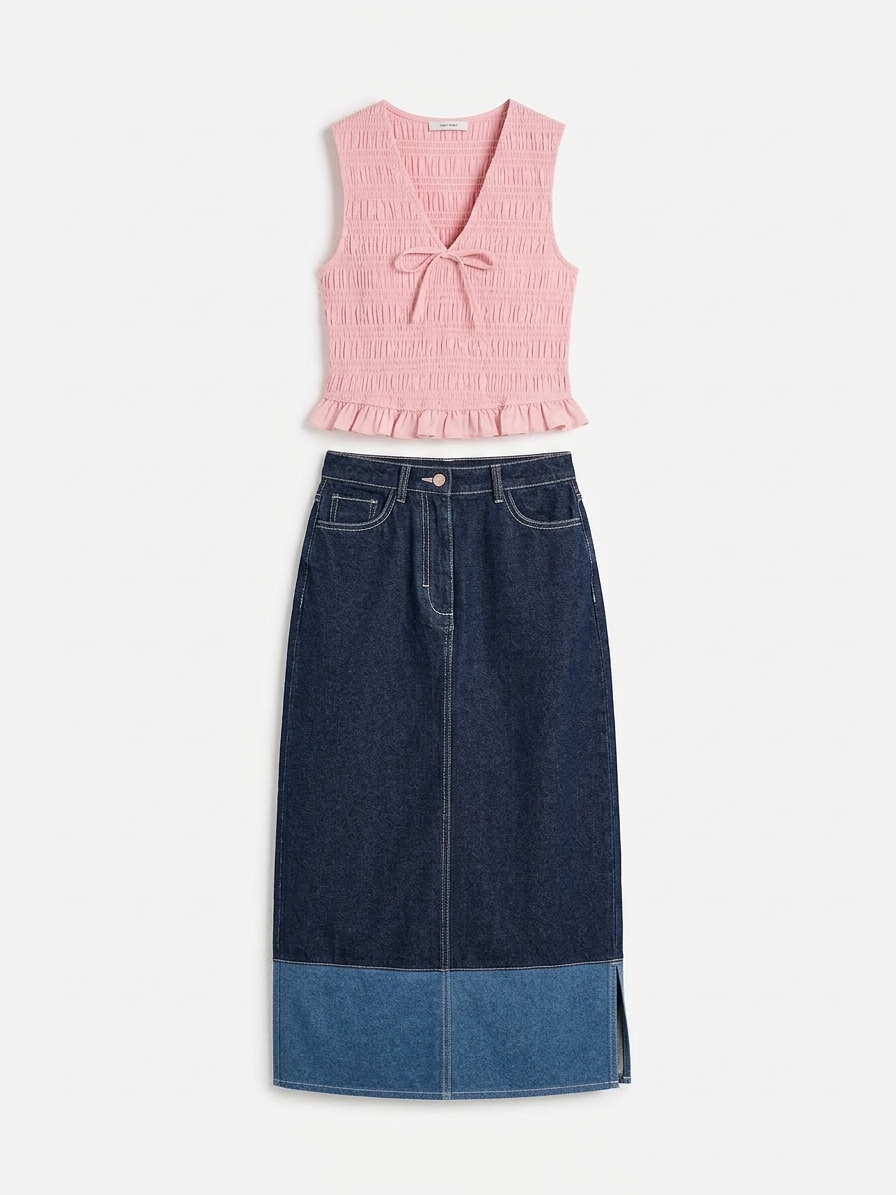 Chicago Skirt In Dark Wash