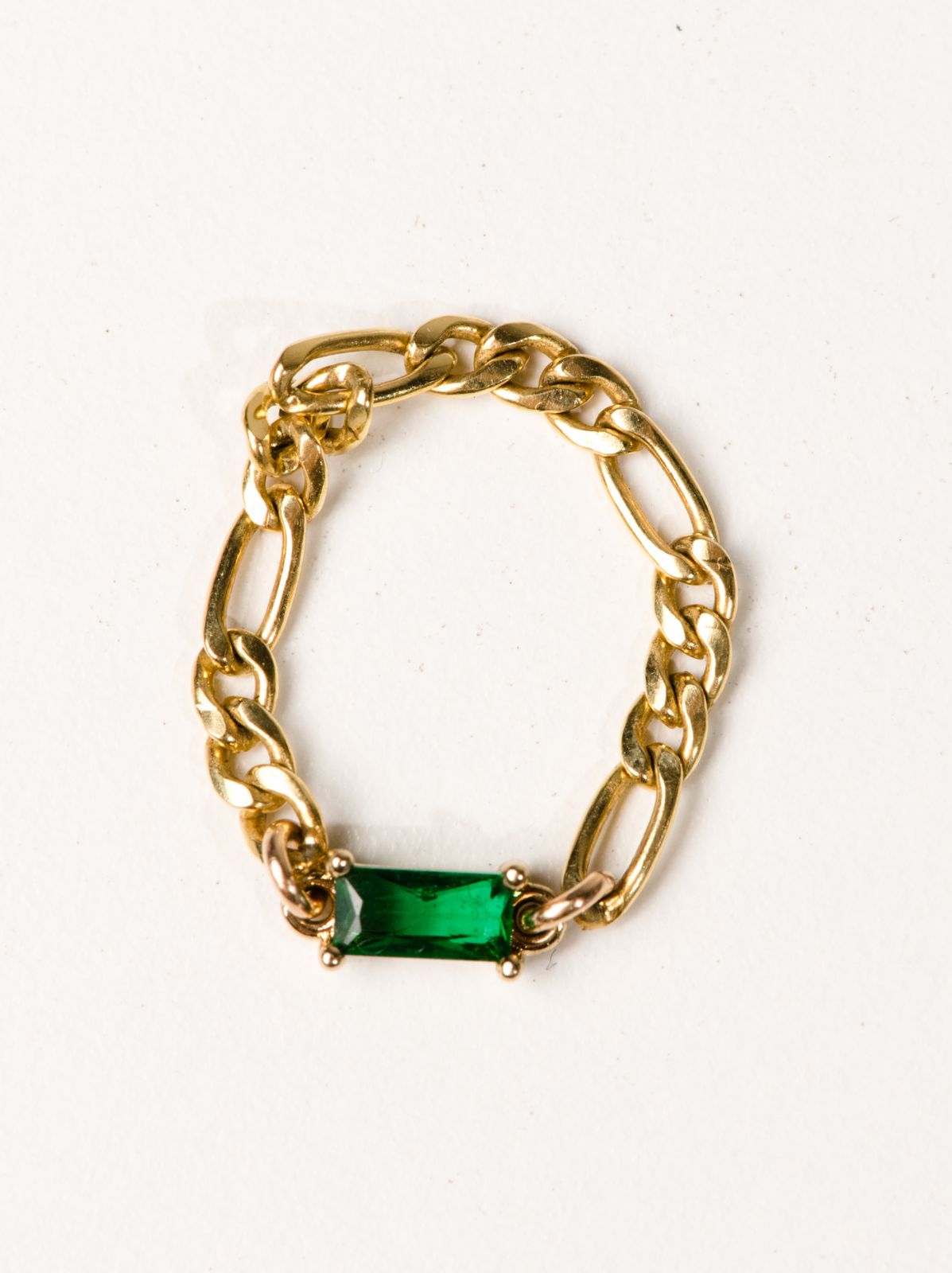 Emerald Chain RIng