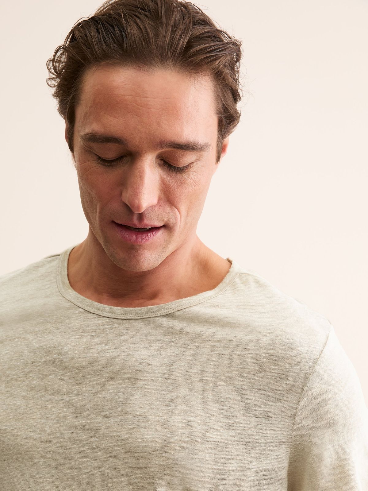 Jordan Linen T-Shirt Beige