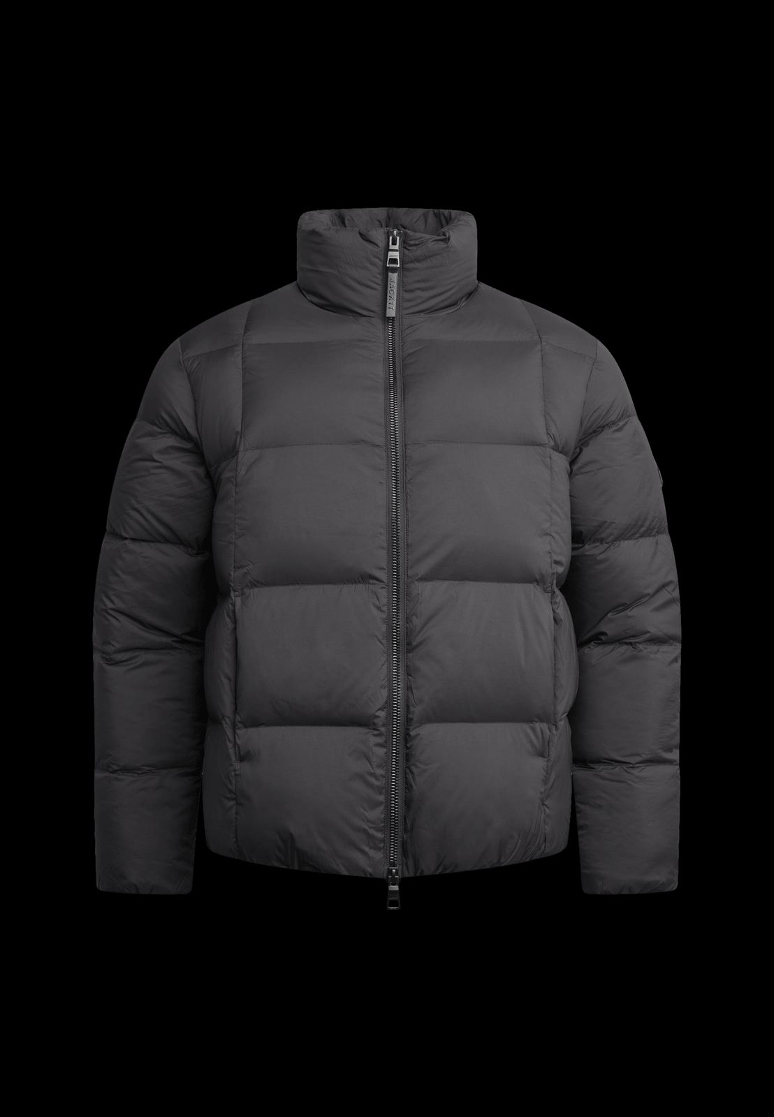 Cloud Lightweight Puffer Racer Jacket Black
