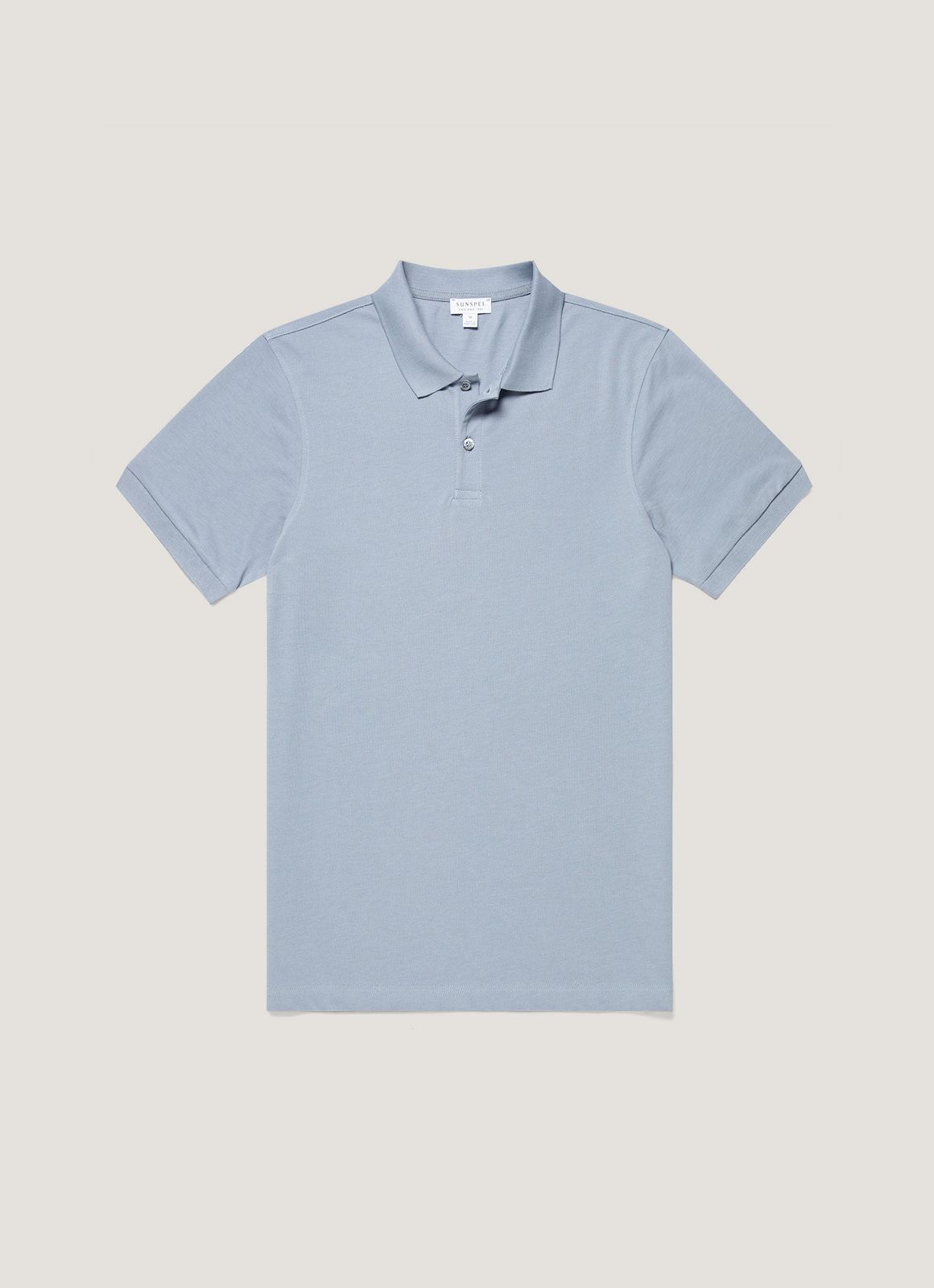 Men's Piqué Polo Shirt in Powder Blue