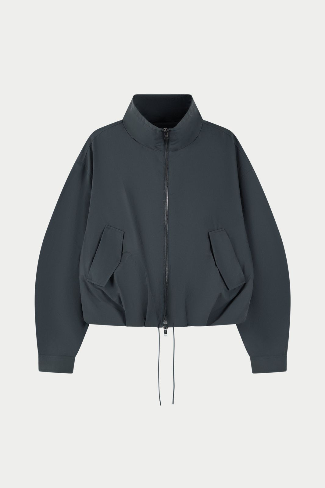 TECHNICAL FUNNEL NECK JACKET - CHARCOAL