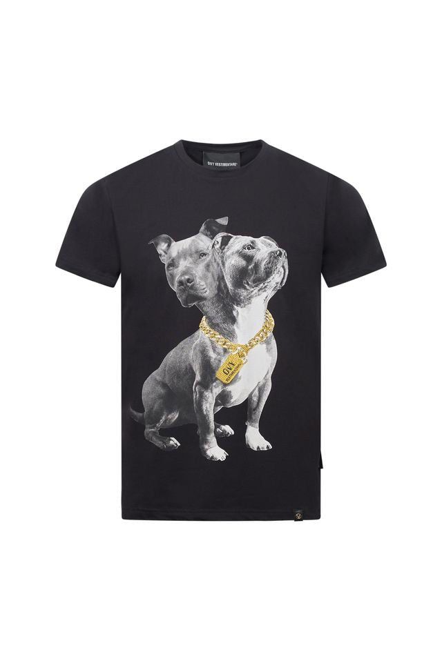 Ovy Vestimentaire Double Dog Graphic Black Tee