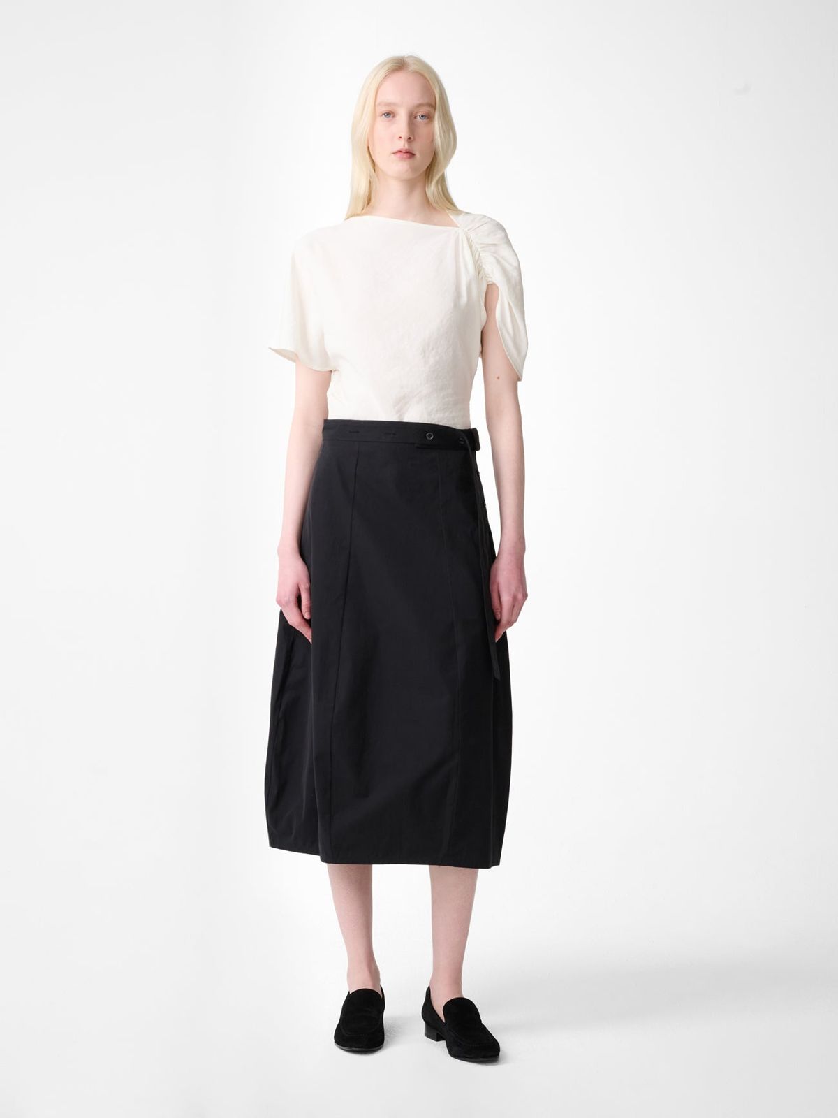Orcha Cotton Skirt in Black