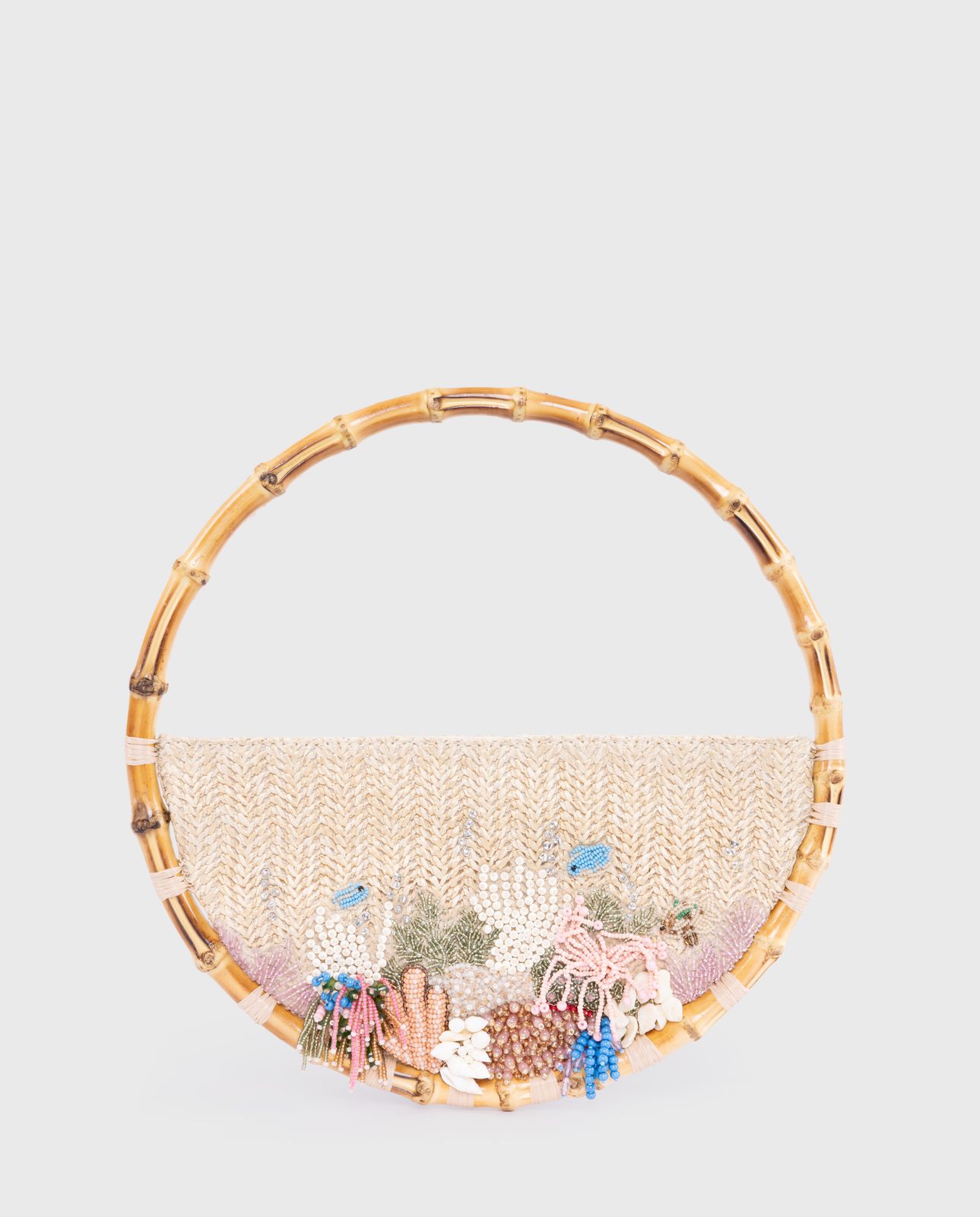 Embroidered Bamboo Eternity Bag
