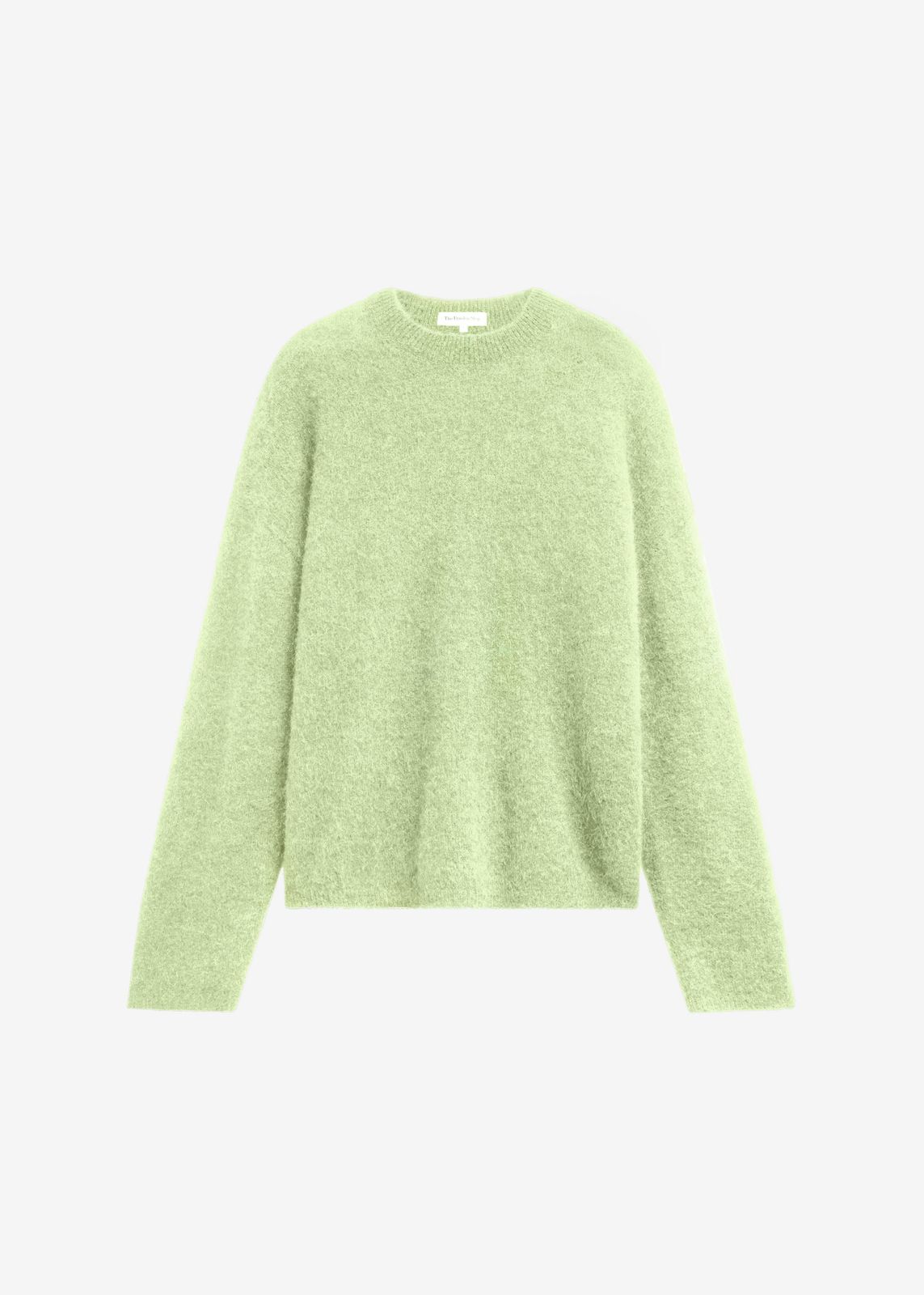 Timea Mohair Fuzzy Sweater - Lime
