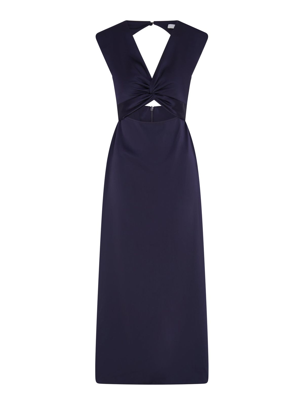 Marin Twist Front Dress In Navy