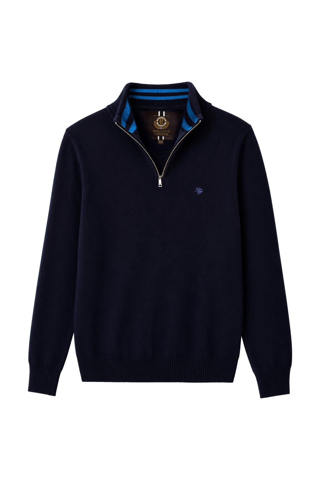 Men's Fine Quarter Zip Knit (ink Navy)