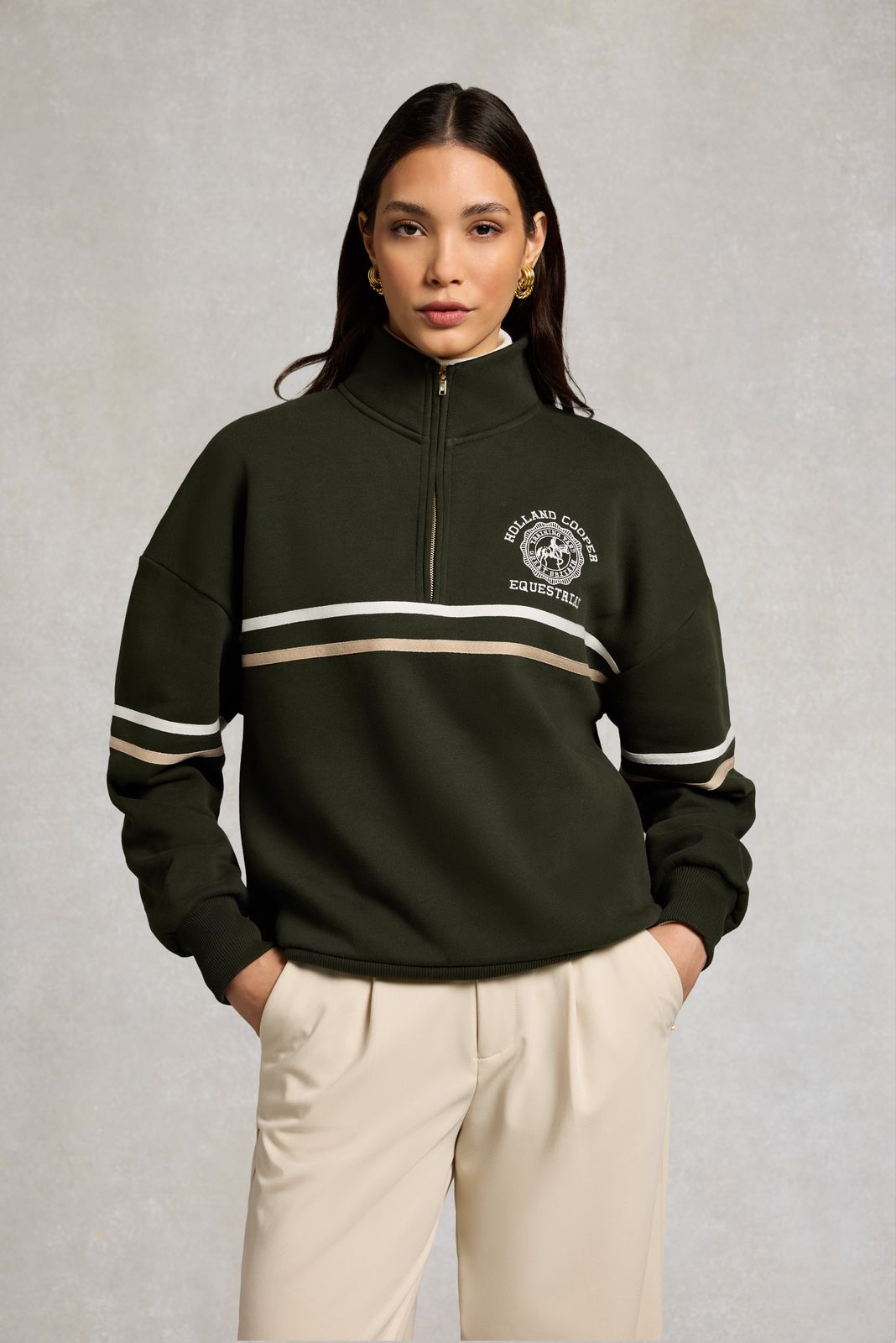 Roan Quarter Zip (Spruce Green)