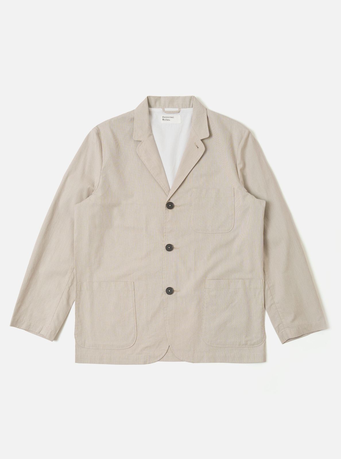 Brown Kennedy Stripe Three Button Jacket