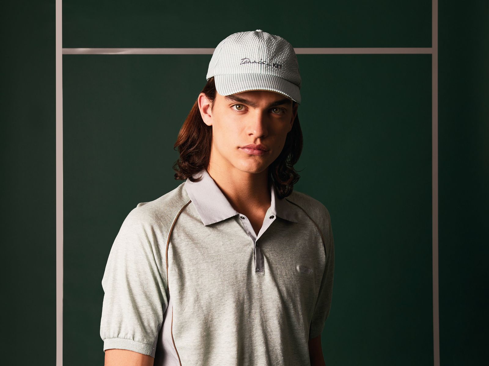 Tennis Seersucker Cap