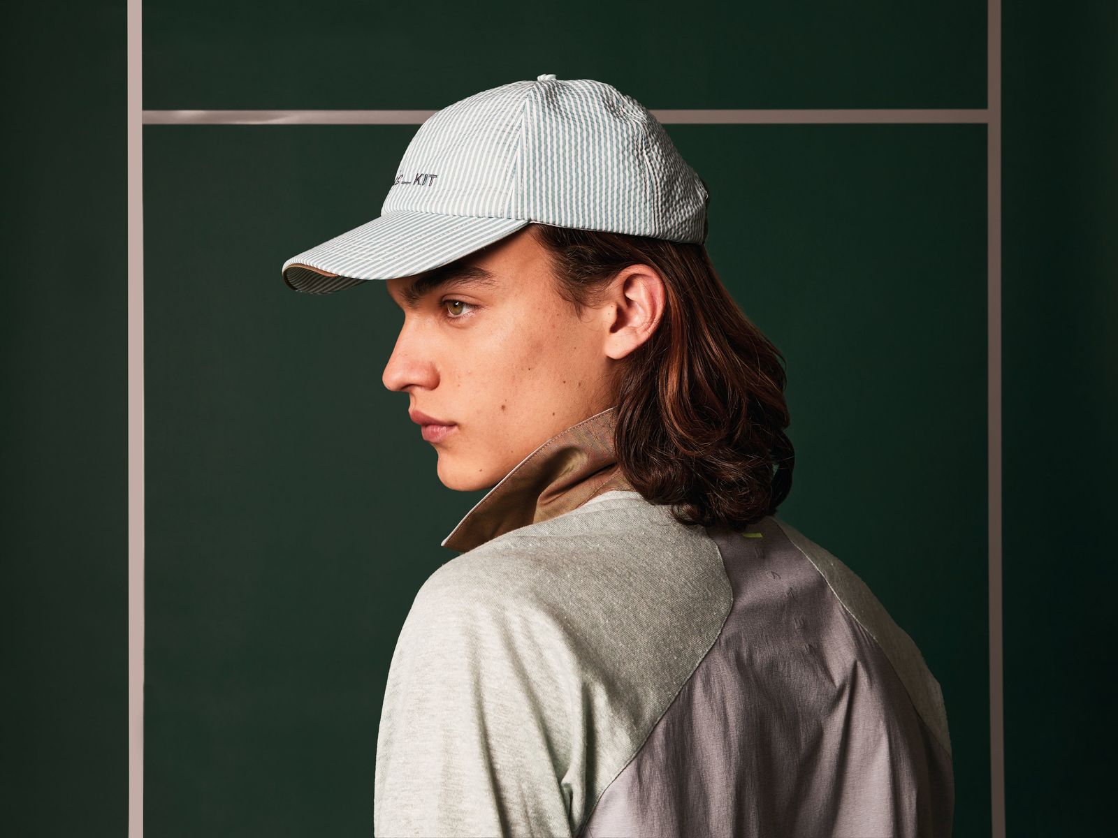 Tennis Seersucker Cap