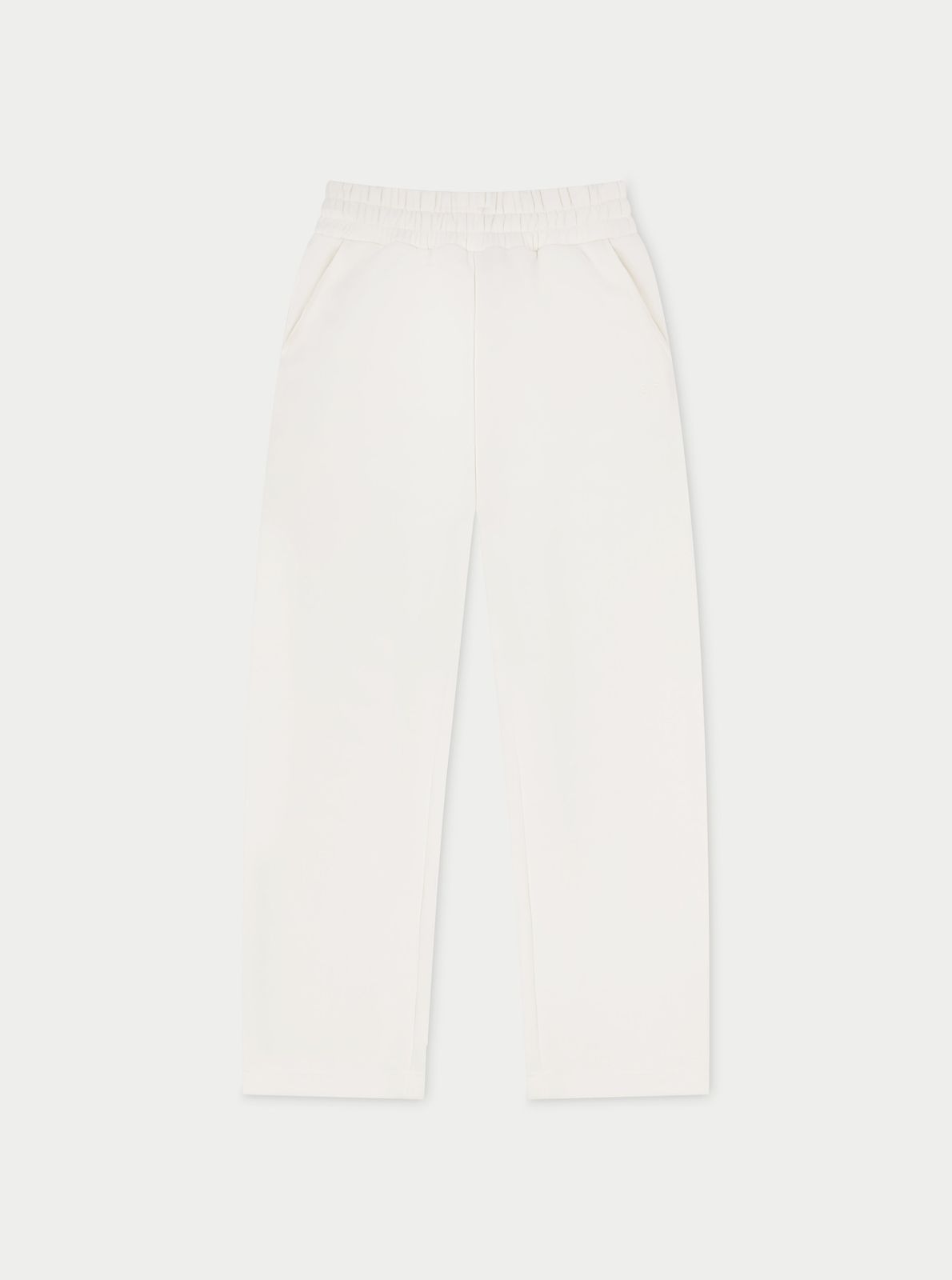 RELAXED TAPERED LEG JOGGERS - OFF WHITE