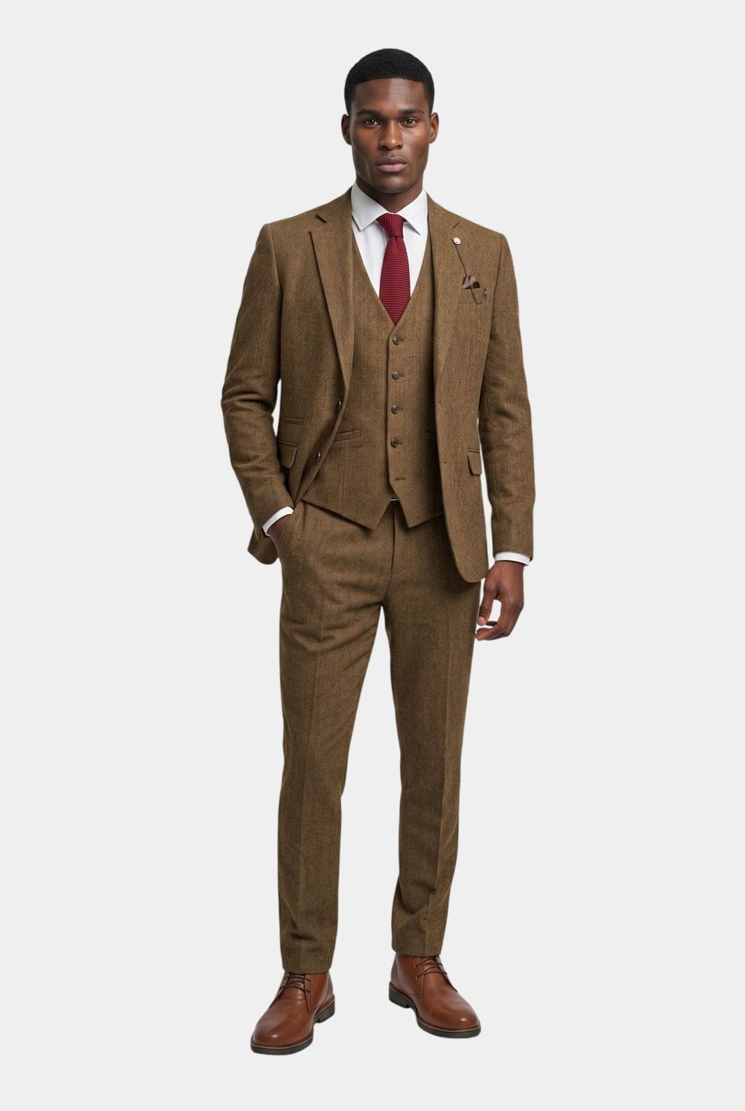 Thomas Brown Tweed Three Piece Suit