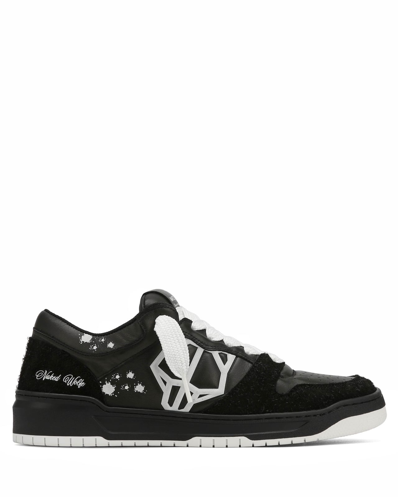CM-00 Black Lth / Hairy Black Suede Combo