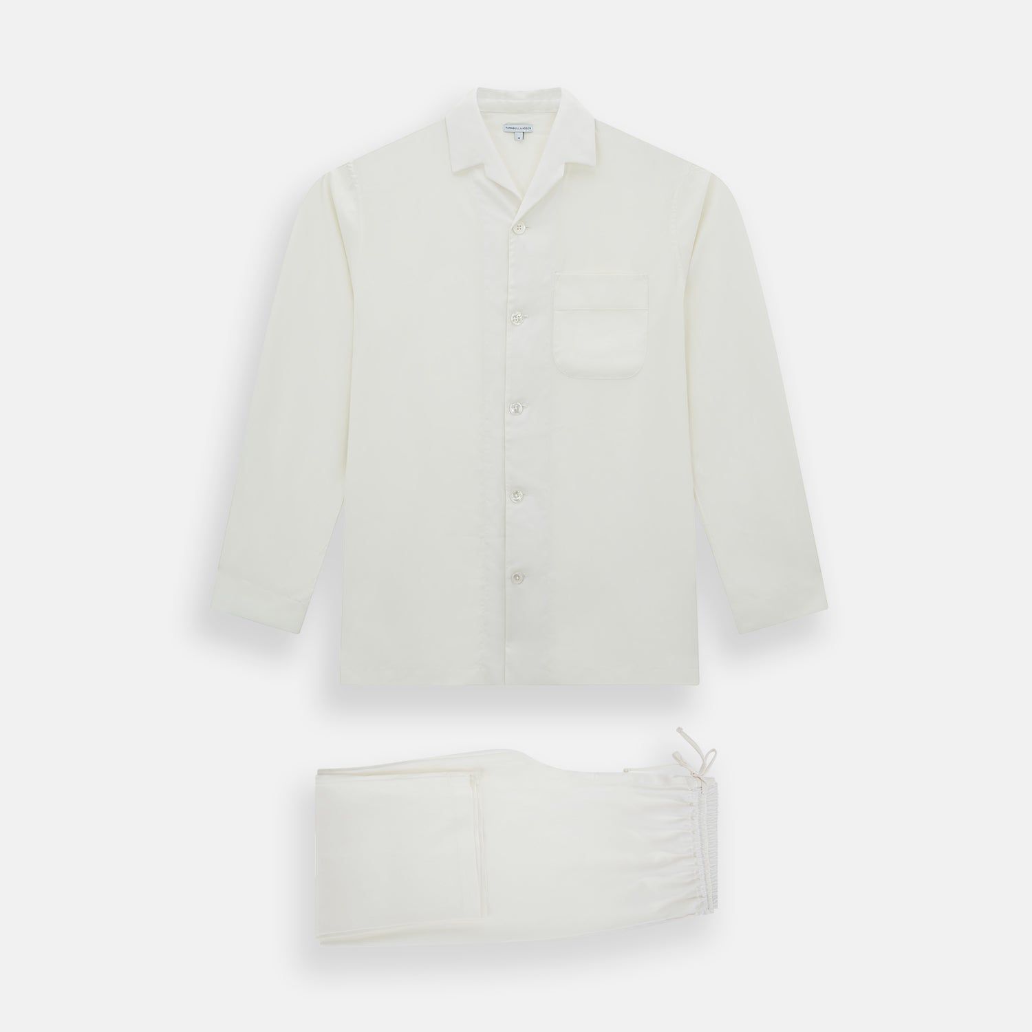 Cream Silk Pyjama Set