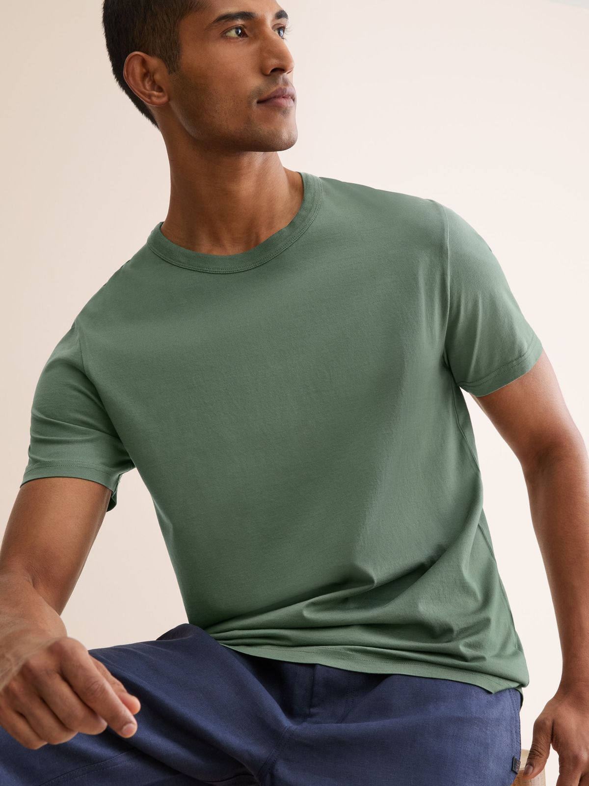 Barny Cotton T-Shirt Soft Green