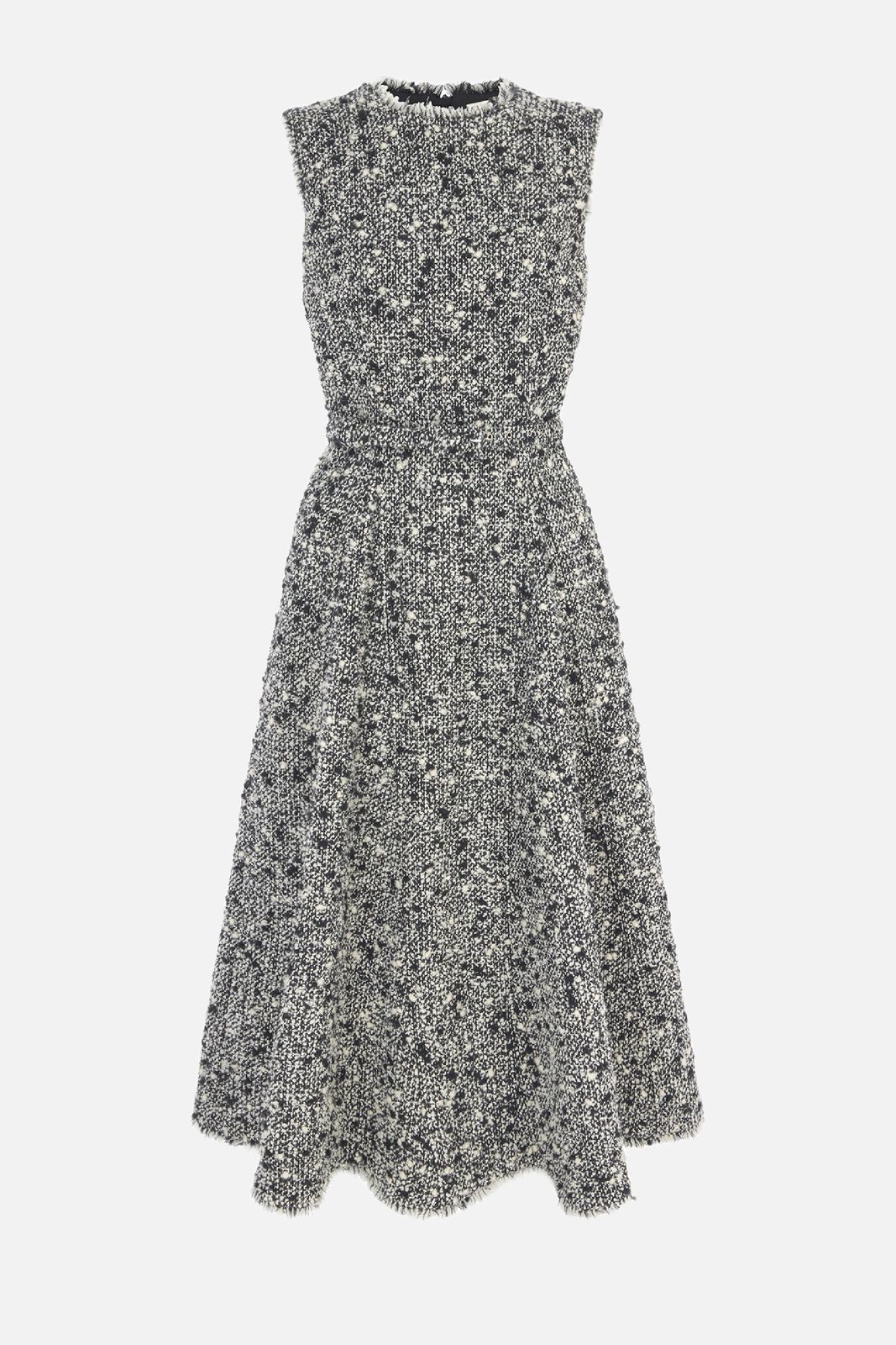 Rosalino Dress in Black & White Boucle