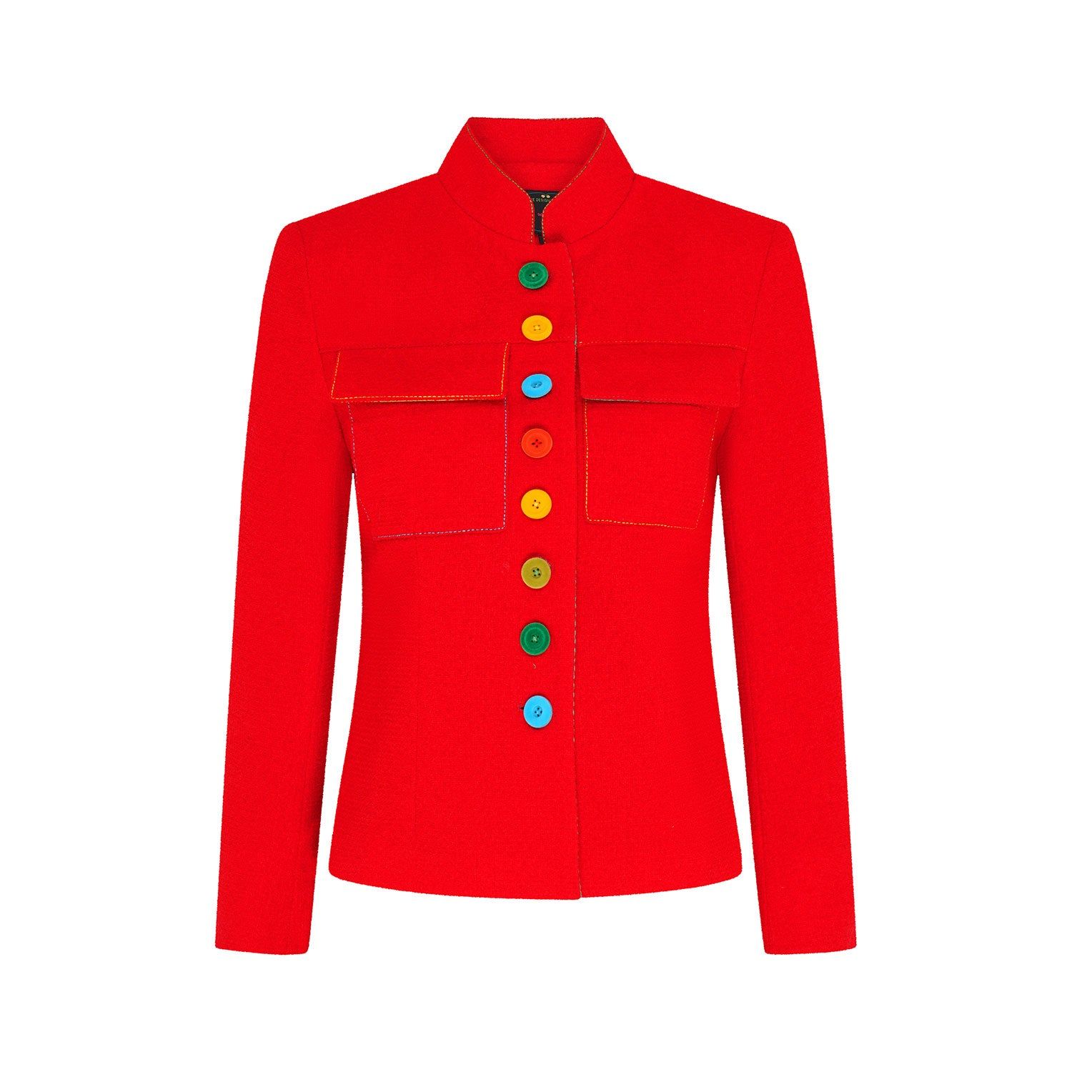 Red Tessie Cotton Jacket
